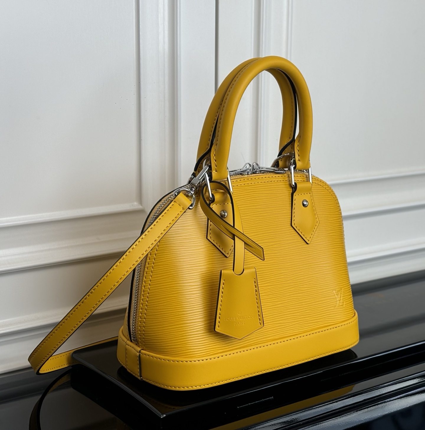 Alma BB Epi Leather Handbag Yellow - Image 2