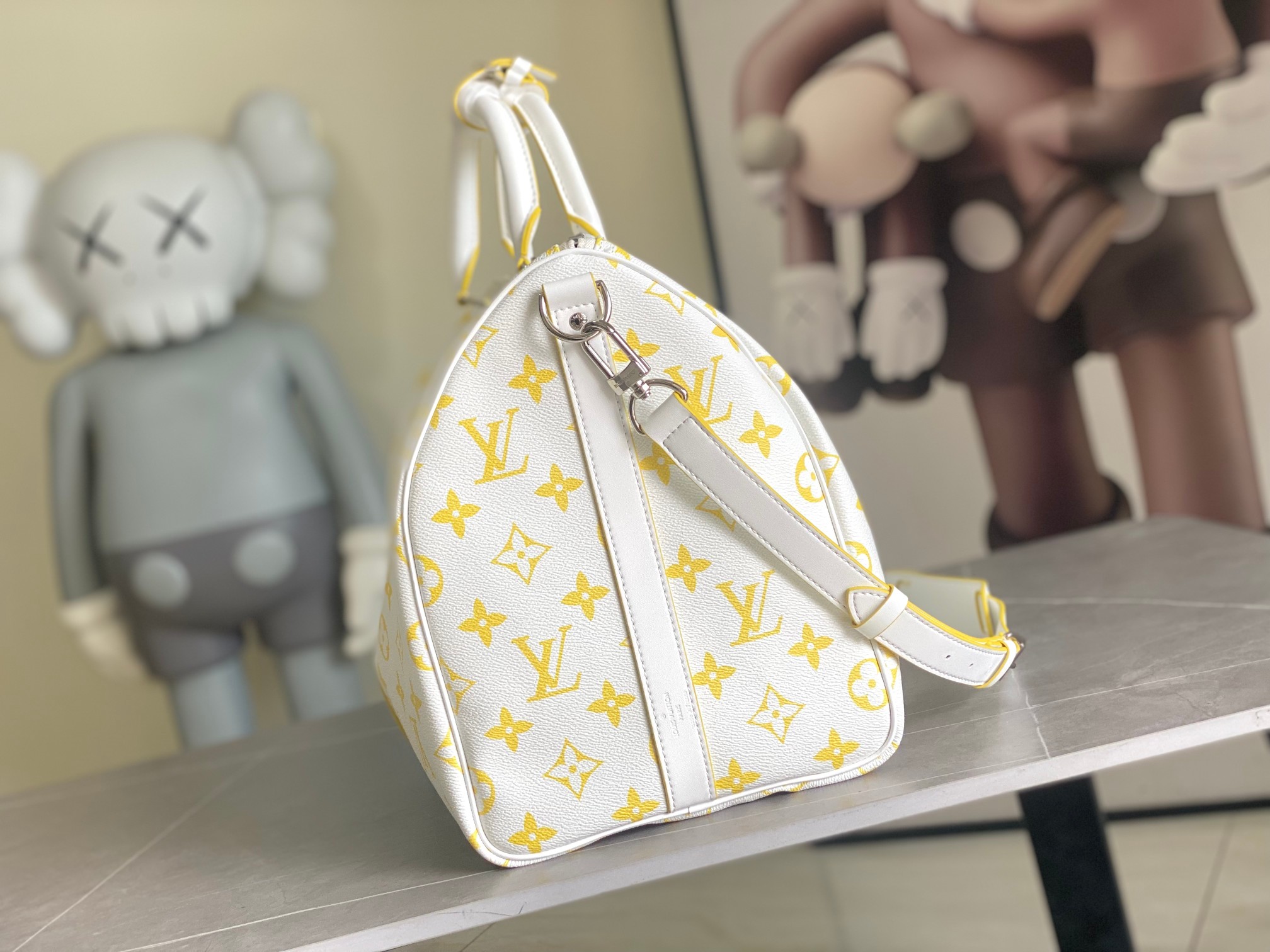 Louis Vuitton Keepall Bandouliere 50 Monogram Bandana Travel Bag - Image 2