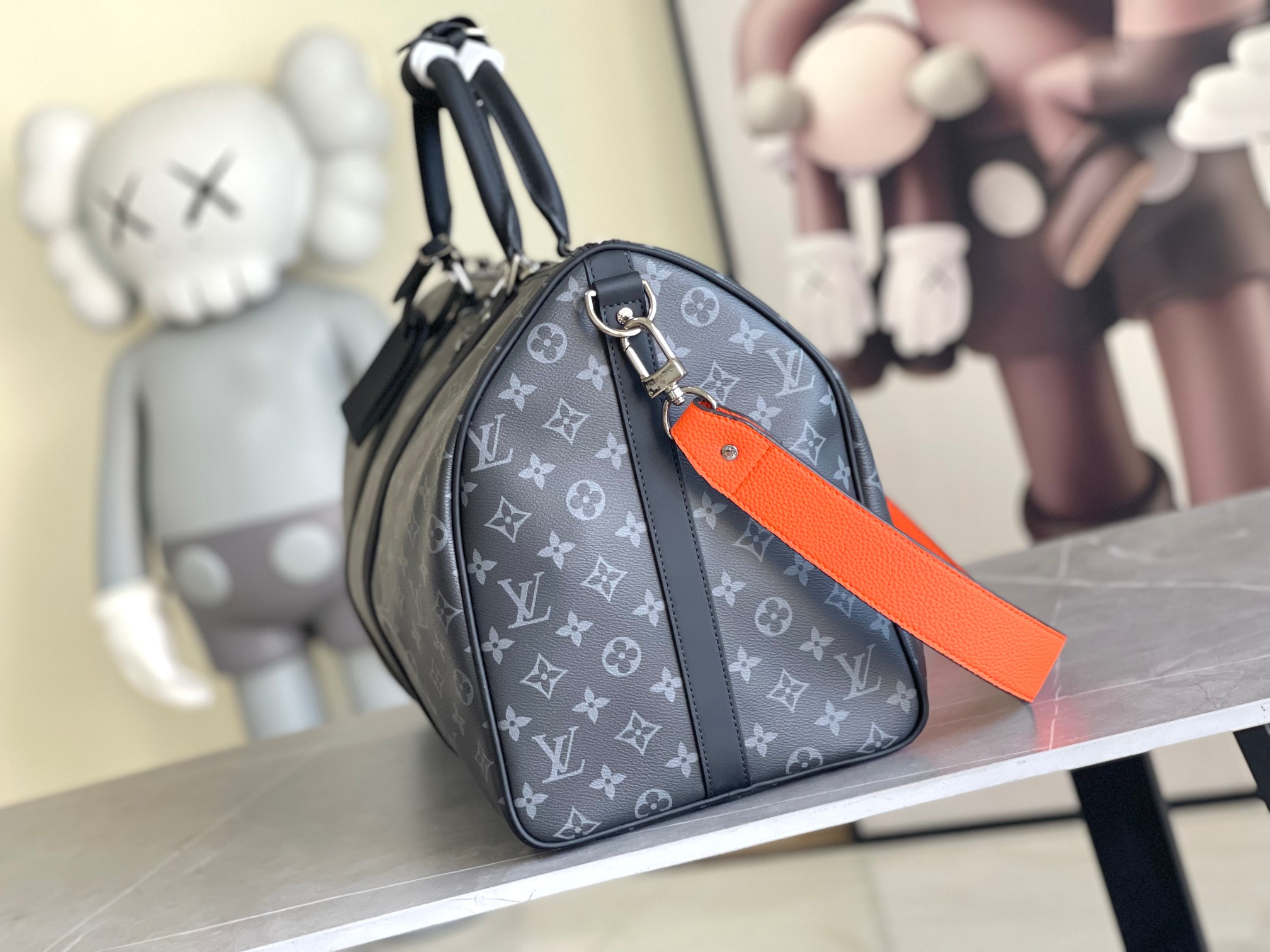 Keepall Bandouliere Travel Bag 45/50/55 Monogram Eclipse - Image 2