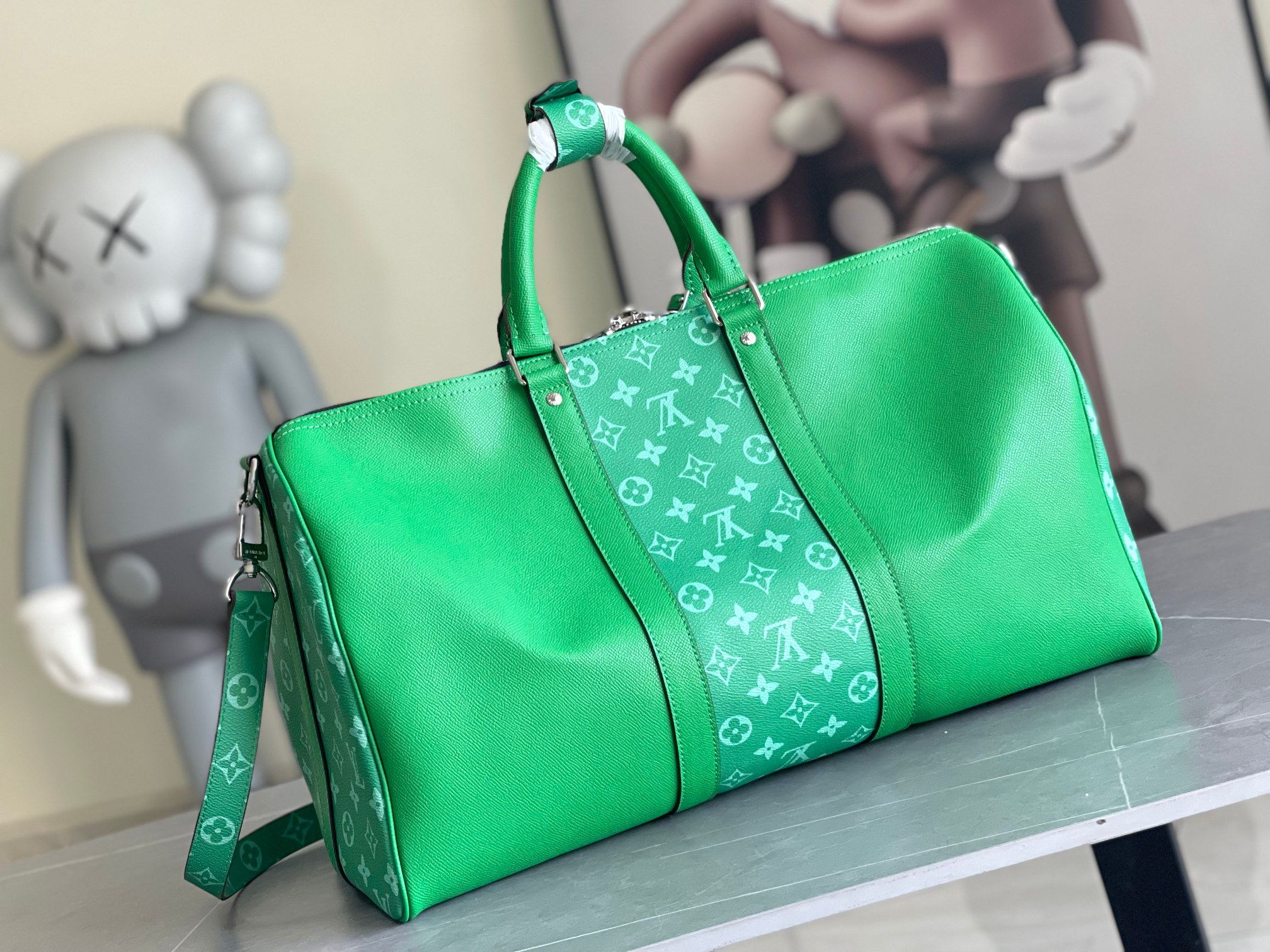Louis Vuitton Keepall Travel Bag Taigarama 50 - Image 2