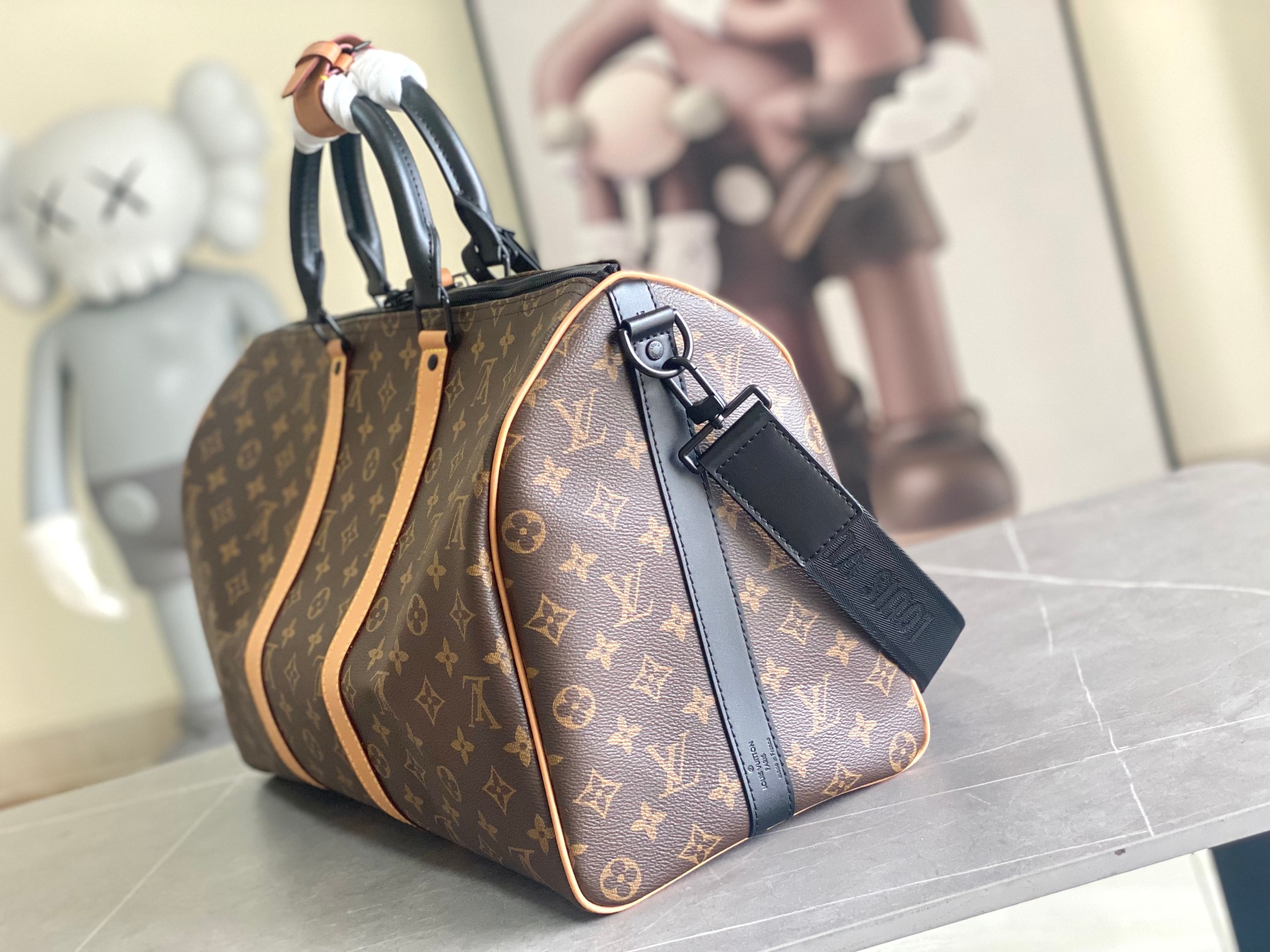 Louis Vuitton Keepall 45 Travel Bag with Shoulder Strap - Image 2