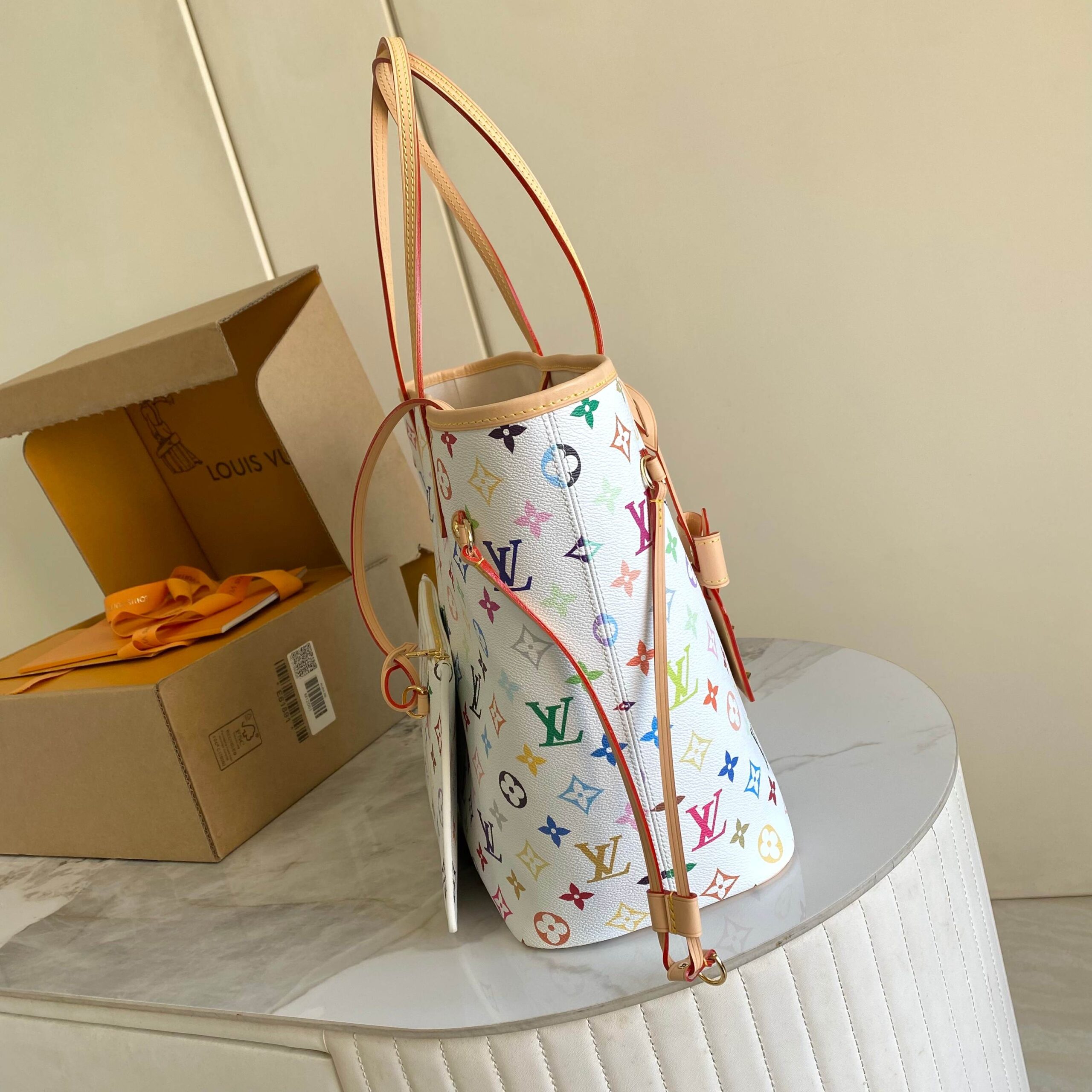 Louis Vuitton x Takashi Murakami Neverfull Medium Tote Bag - Image 2