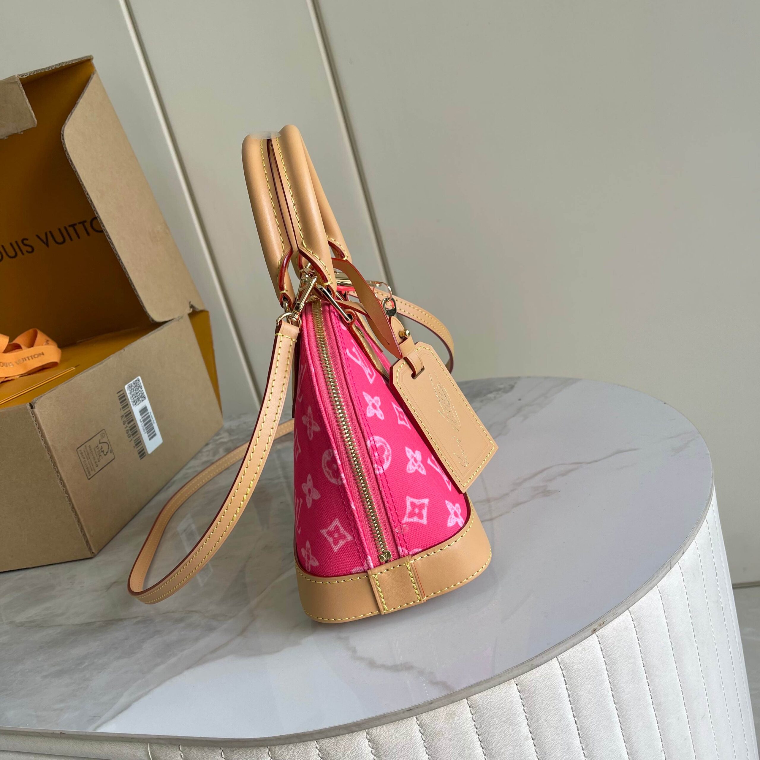Louis Vuitton Alma BB Meowgram Canvas Top Handle Bag - Image 2