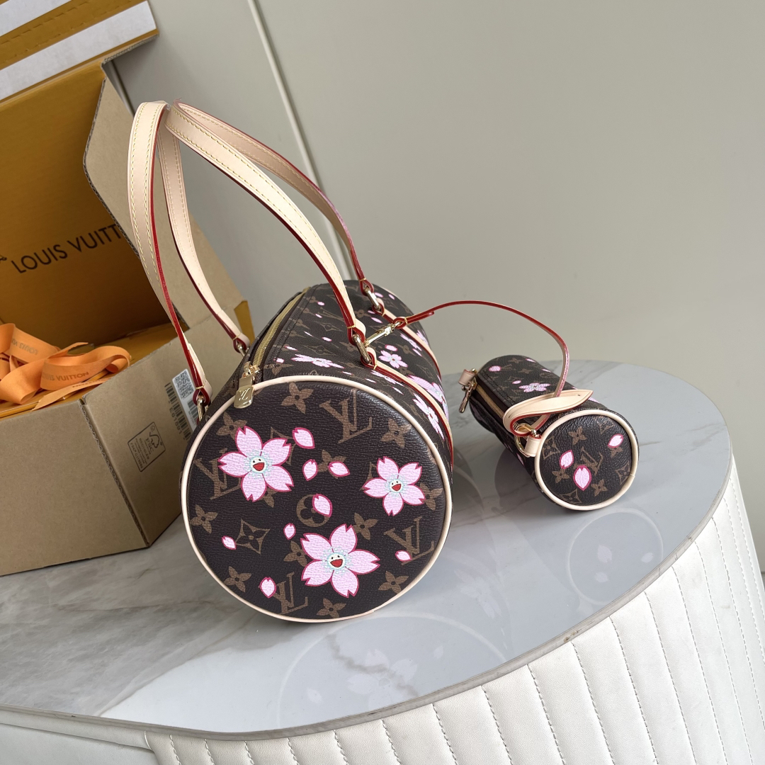 Louis Vuitton x Takashi Murakami Papillon Cherry Blossom Bag - Image 2