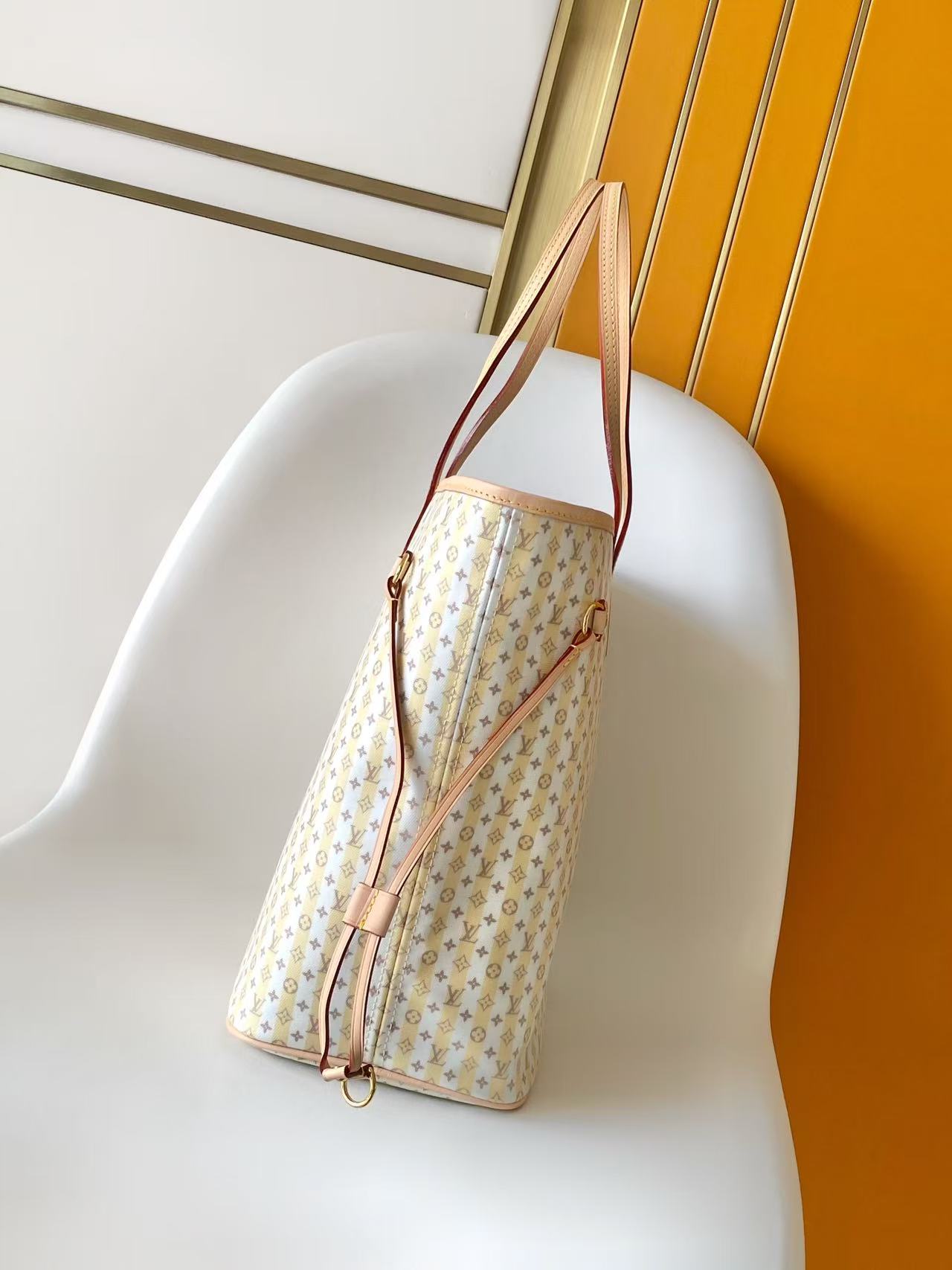 Louis Vuitton Neverfull MM Stamp Monogram Canvas Tote Bag - Image 2