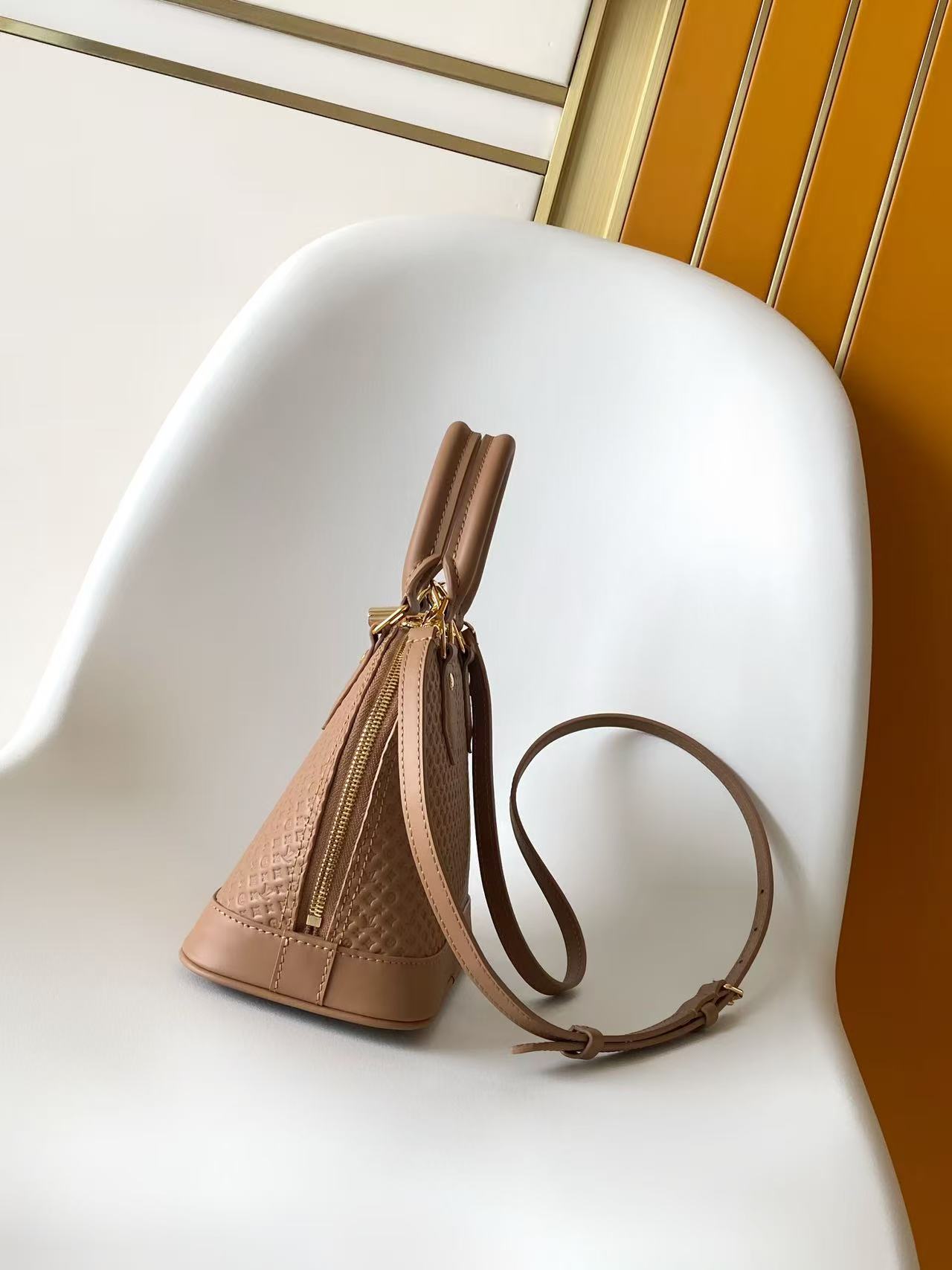 Louis Vuitton Alma BB Handbag in Pink and Brown - Image 2