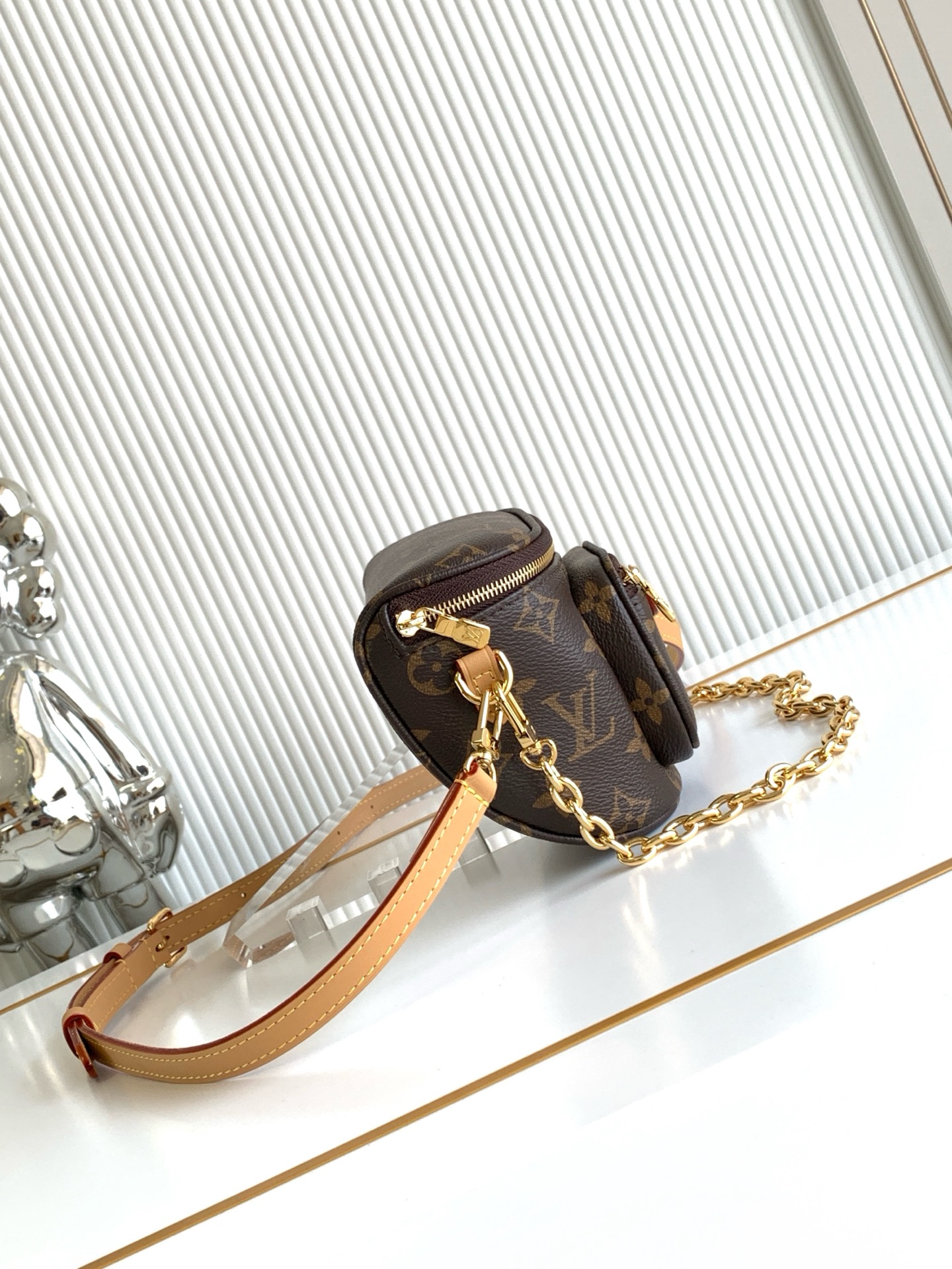 Louis Vuitton Mini Bumbag M82335 Monogram Coated Canvas Belt Bag - Image 2
