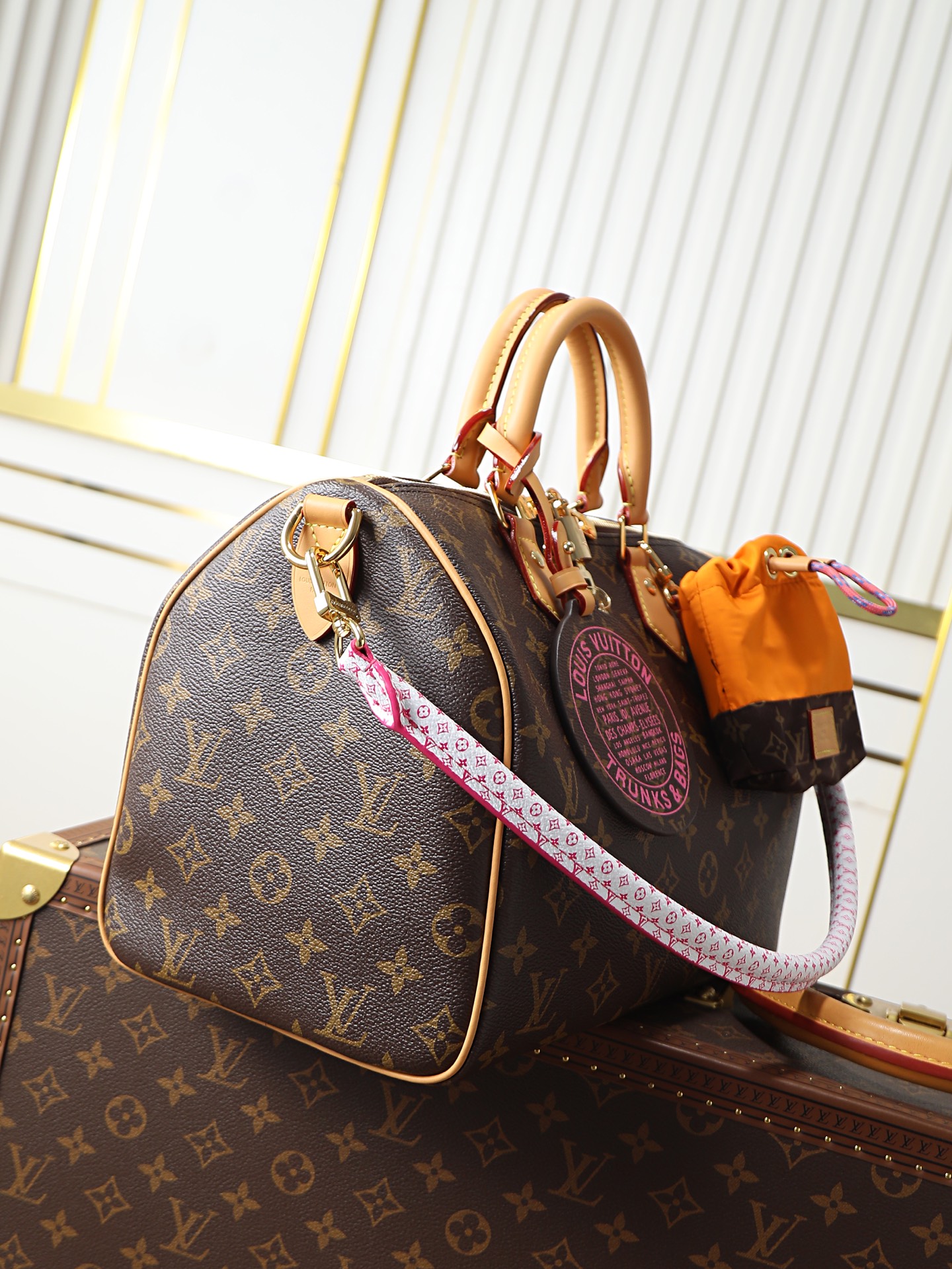 Louis Vuitton Speedy Soft 30 Handbag, Paris À Vélo Series - Image 2
