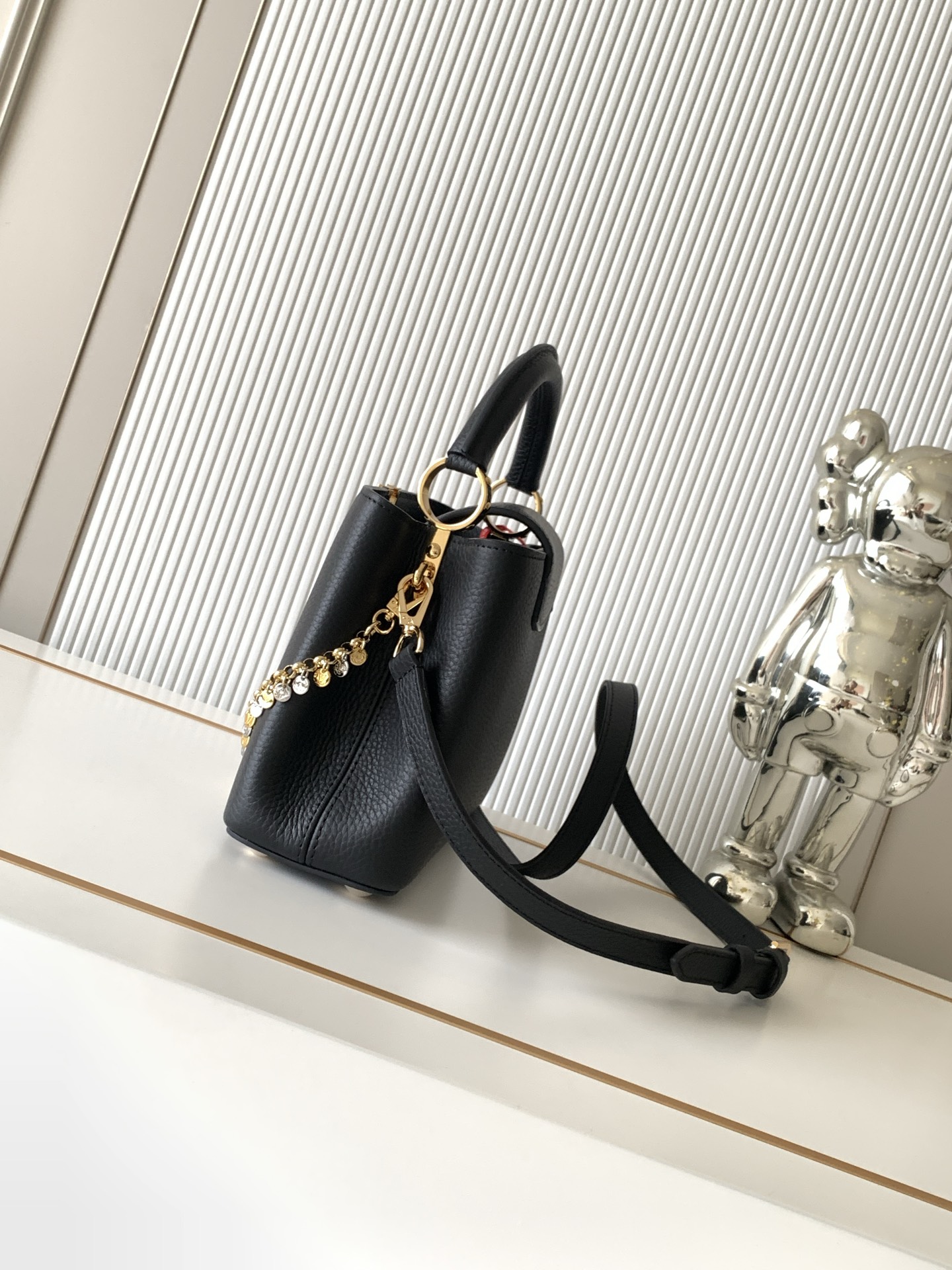 Louis Vuitton Capucines Handbag, LV Confetti Collection, M28197 - Image 2