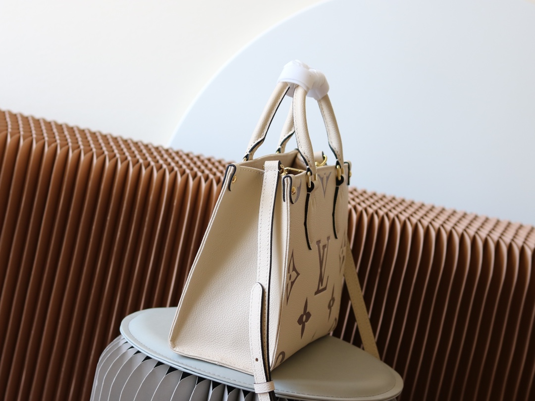 Louis Vuitton Onthego Small Tote Bag in Monogram Empreinte Leather - Image 2