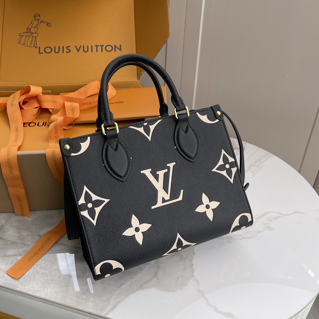 Louis Vuitton Onthego PM Tote Bag in Monogram Empreinte Leather - Image 2