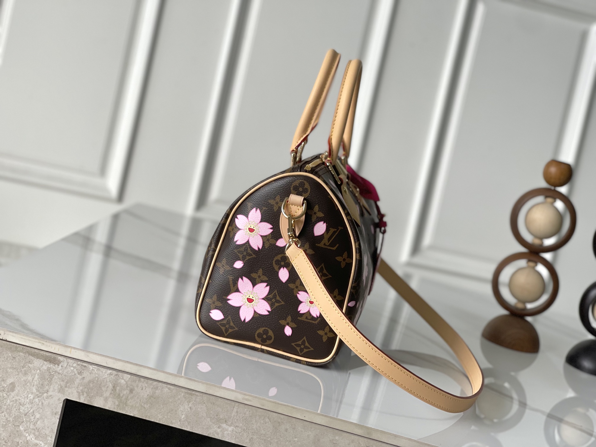 Louis Vuitton x Takashi Murakami Speedy Bandoulière 25 Handbag, Cherry Blossom Monogram, M14174 - Image 2