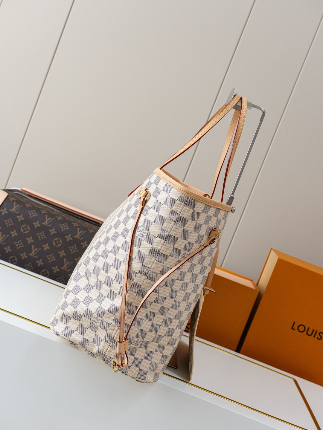 Louis Vuitton Neverfull GM Tote Bag in Damier Azur Canvas - Image 2