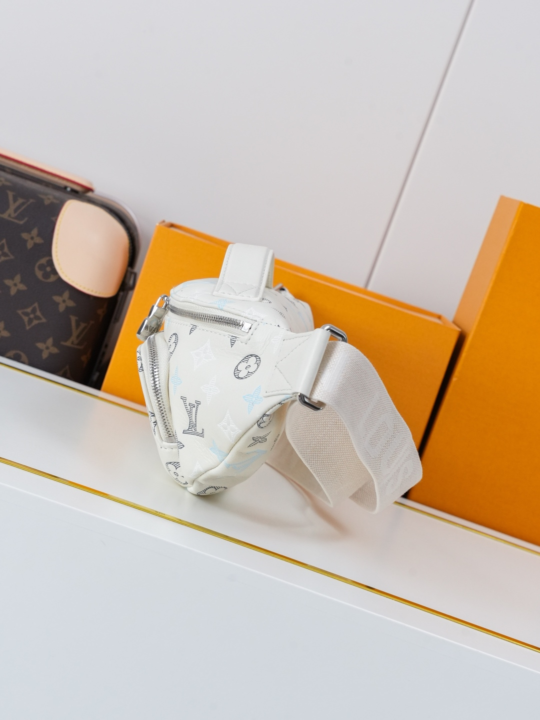 Louis Vuitton Rush Belt Bag in Monogram Shadow Leather - Image 2