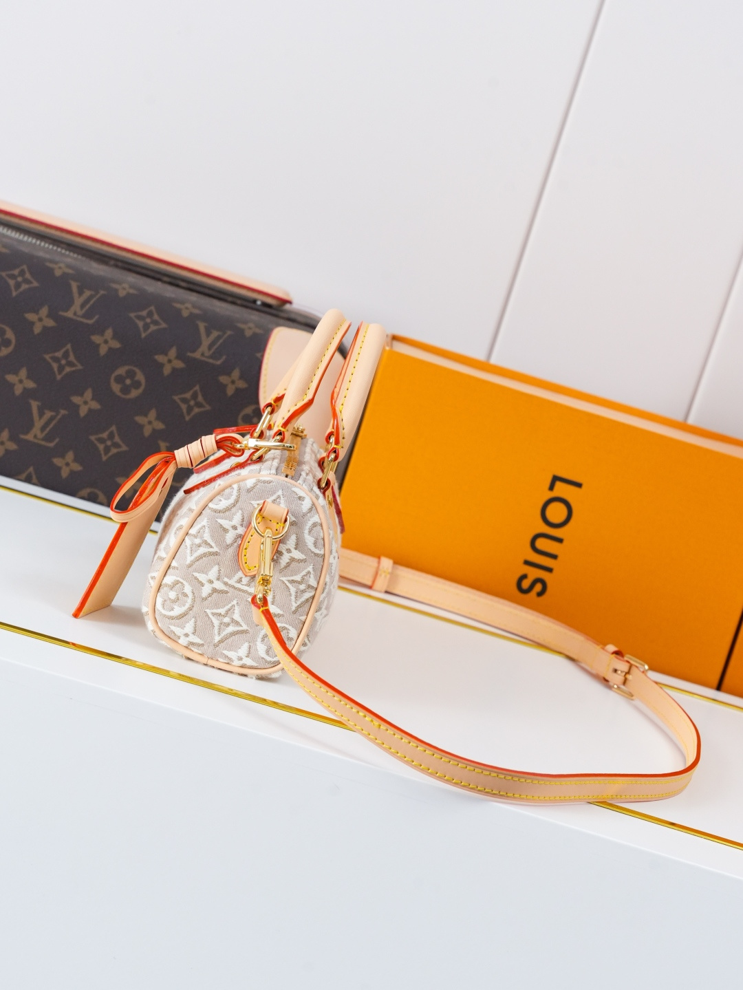 Louis Vuitton Nano Speedy Monogram Emblème Handbag - Image 2