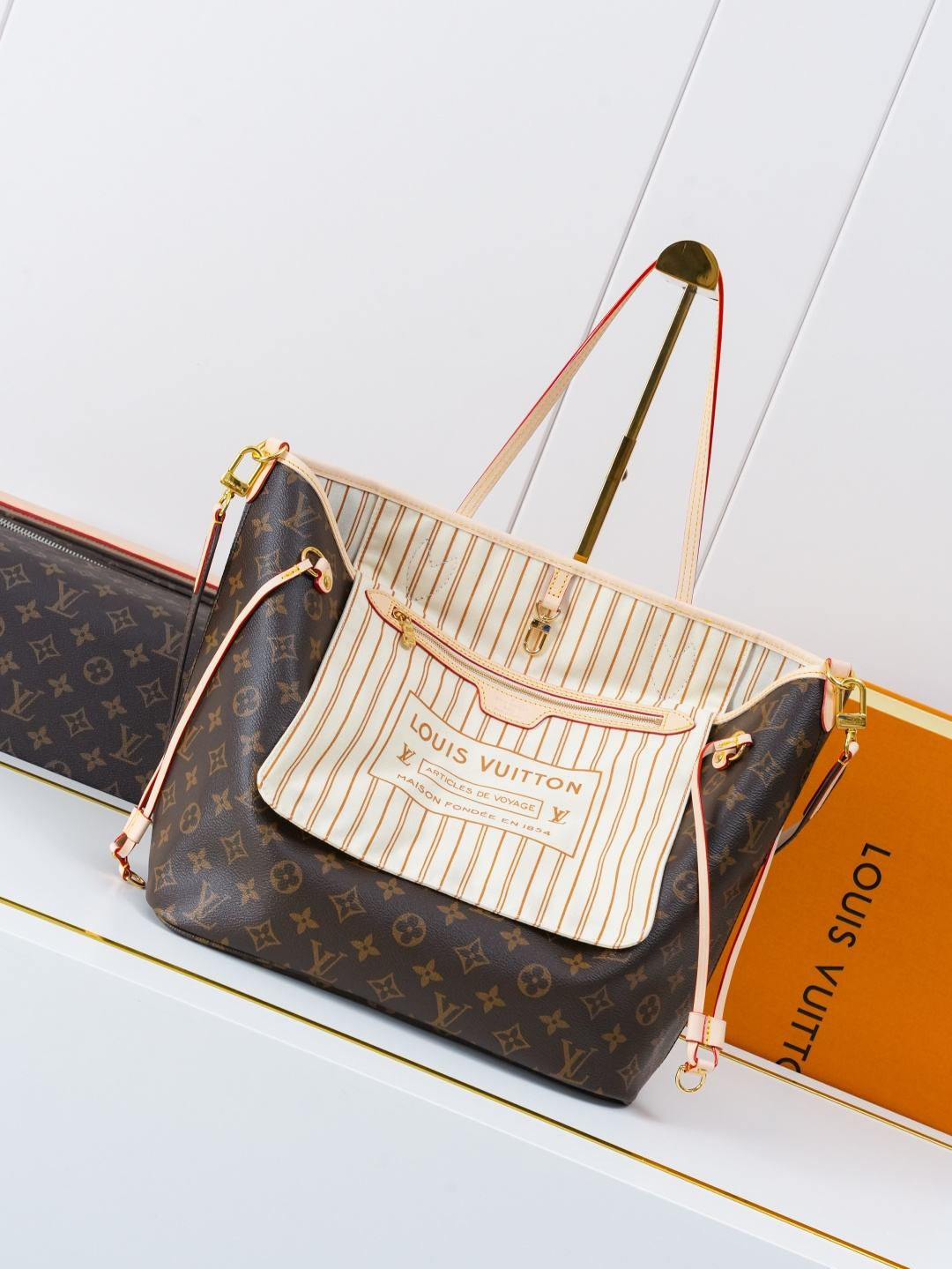 Louis Vuitton Neverfull Inside Out MM Monogram Tote Bag - Image 2