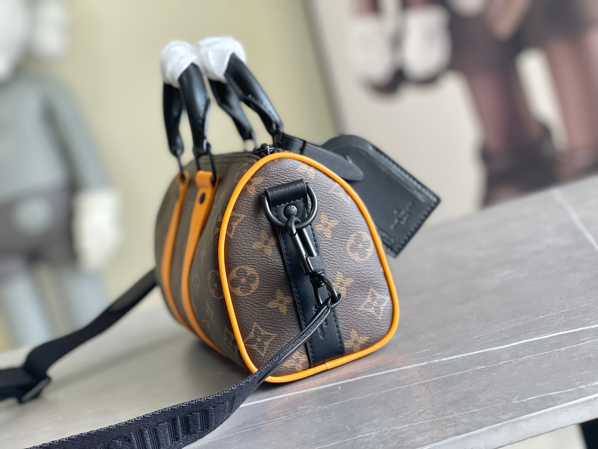 Louis Vuitton Keepall 25 Handbag – Monogram Eclipse Reverse Canvas - Image 2