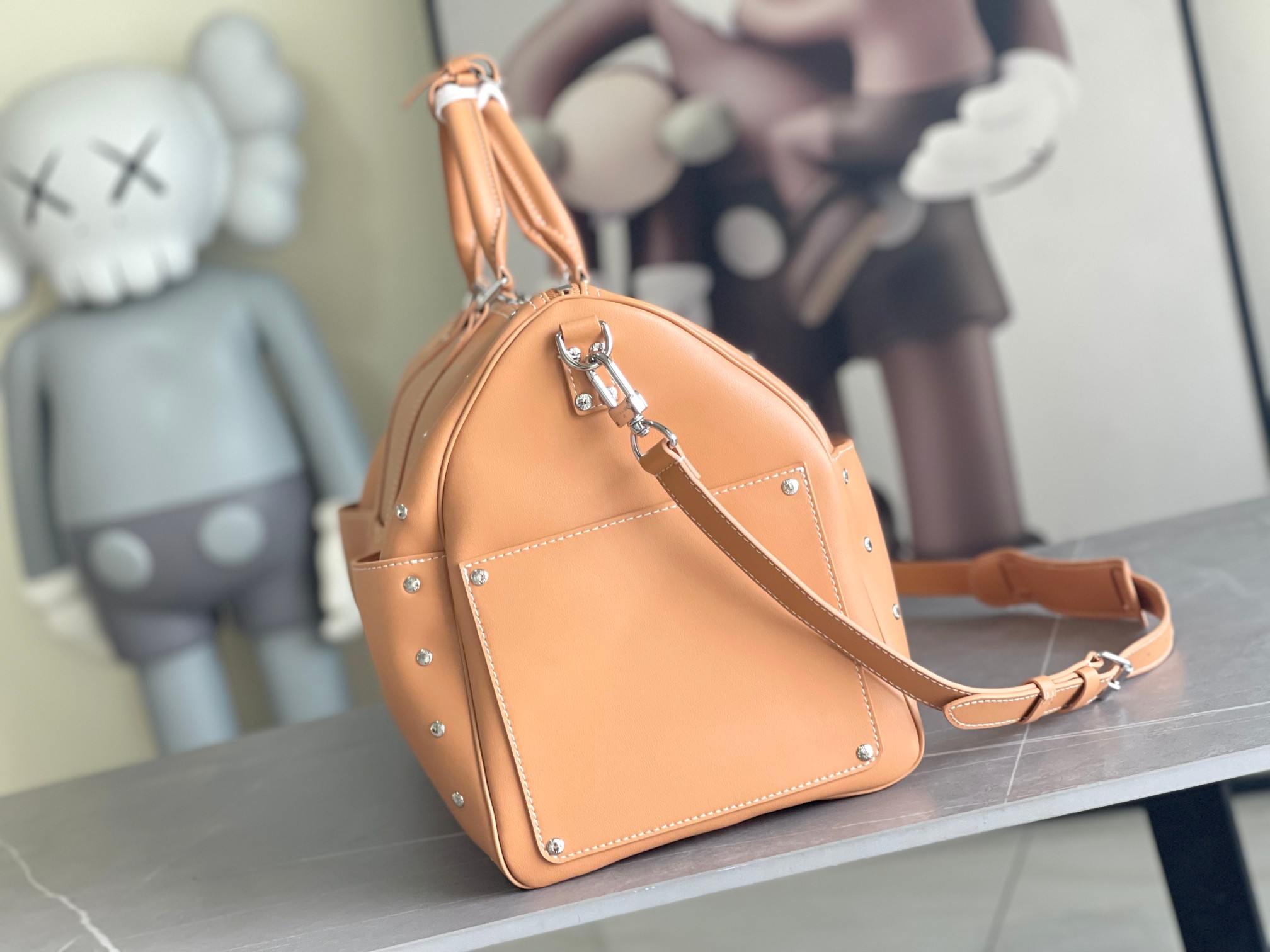 Louis Vuitton Keepall 50 Travel Bag with Shoulder Strap - Image 2