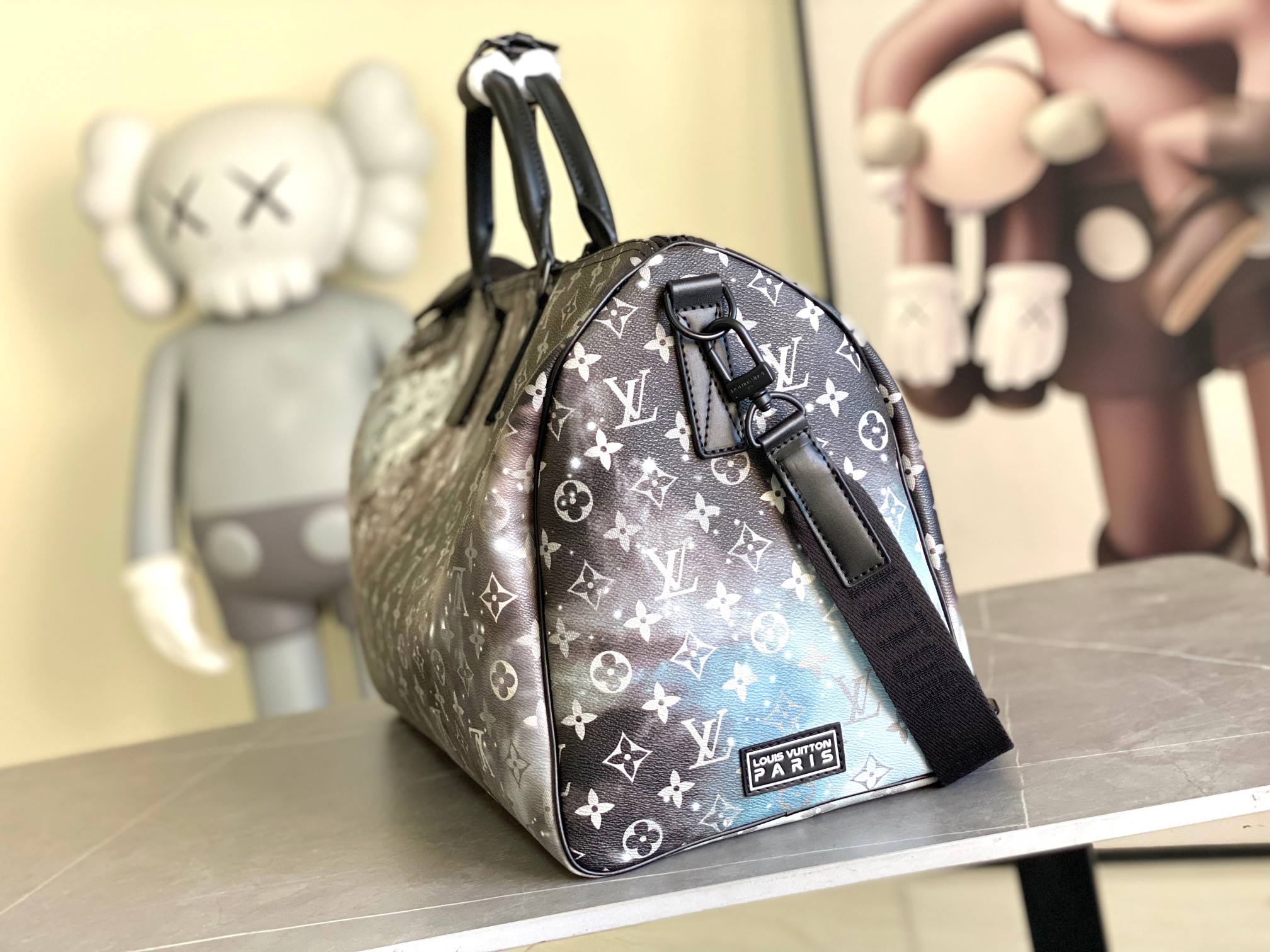 Louis Vuitton Keepall Bandoulière 50 Monogram Galaxy Travel Bag - Image 2