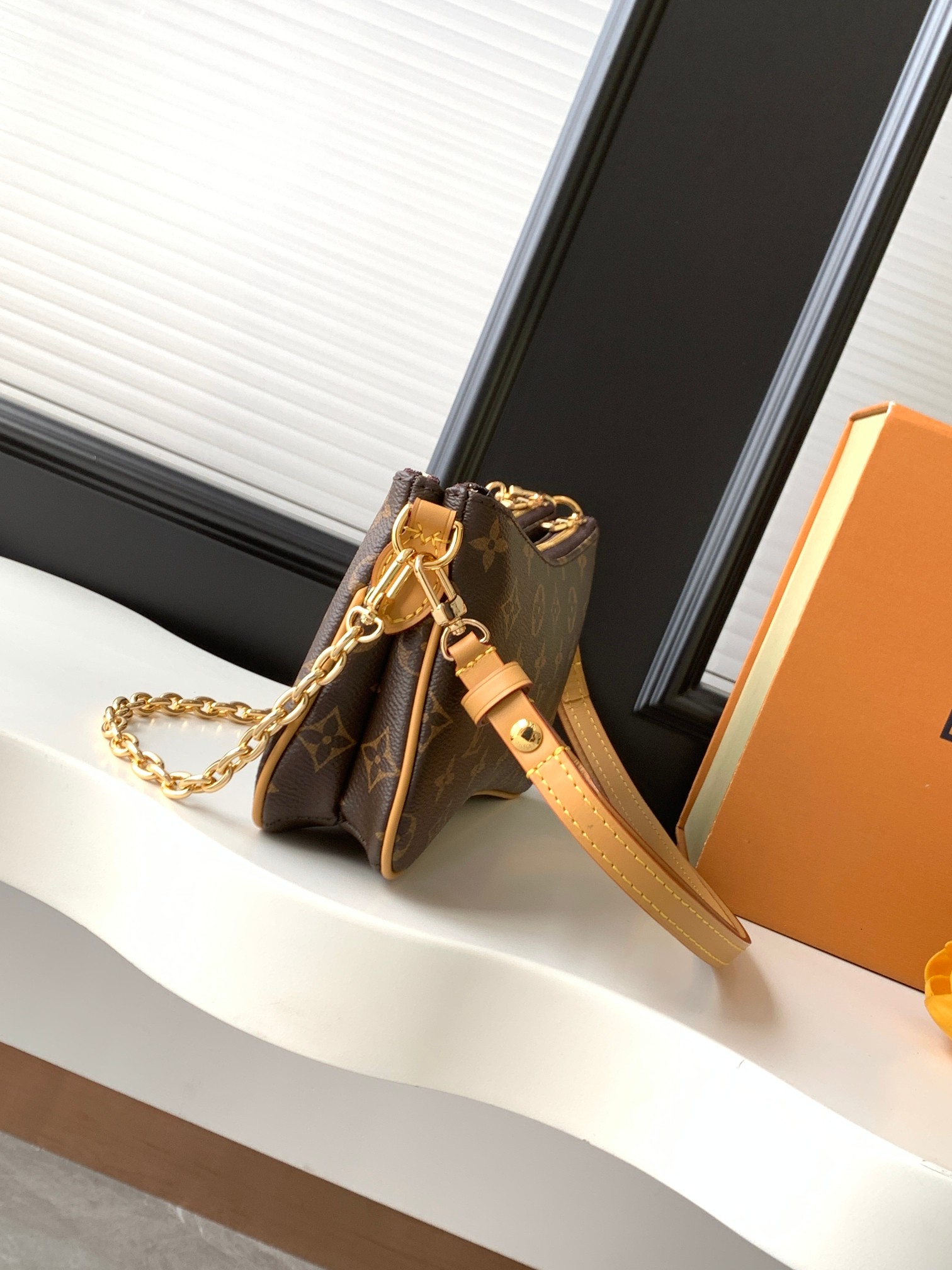 Louis Vuitton Liv Pochette Double Monogram Shoulder Bag - Image 2