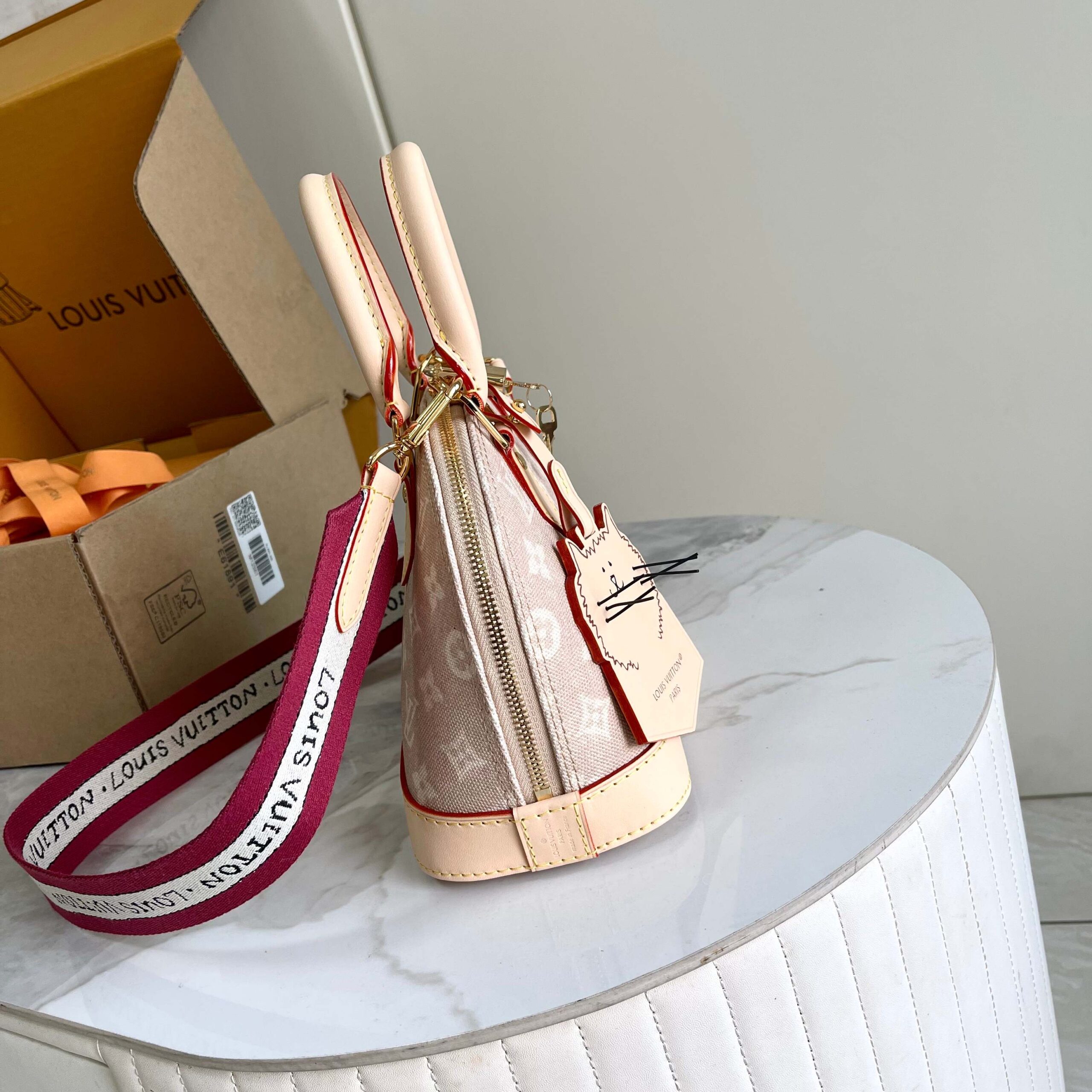 Louis Vuitton Alma BB Meowgram Canvas Handbag - Image 2