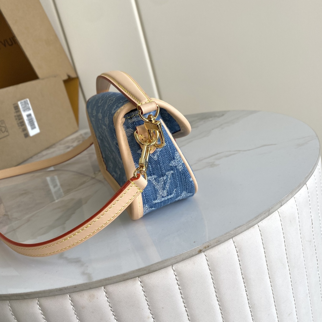 Louis Vuitton Nano Diane Denim Crossbody Bag - Image 2