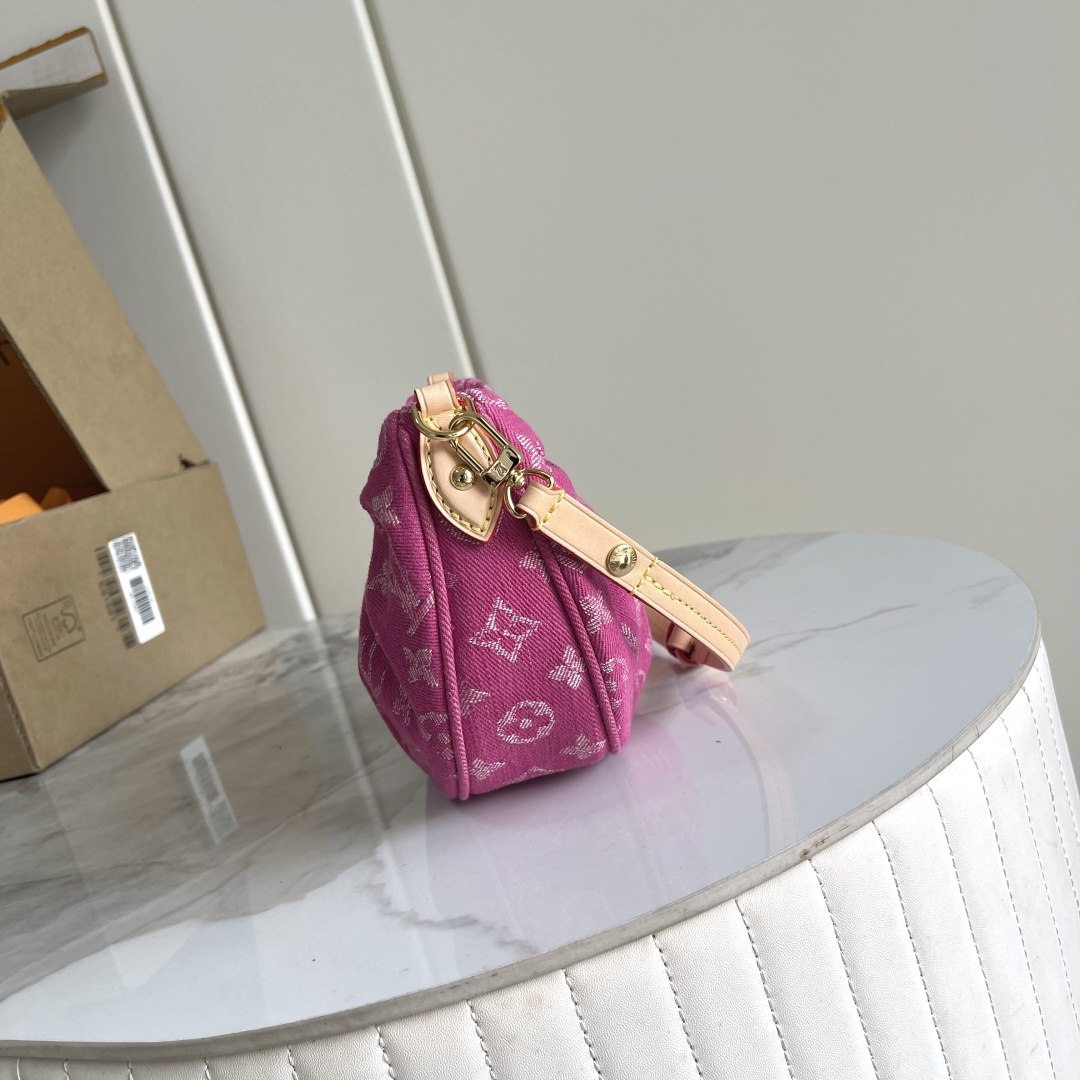 Louis Vuitton Pochette Valley Handbag - Rose Pink - Image 2