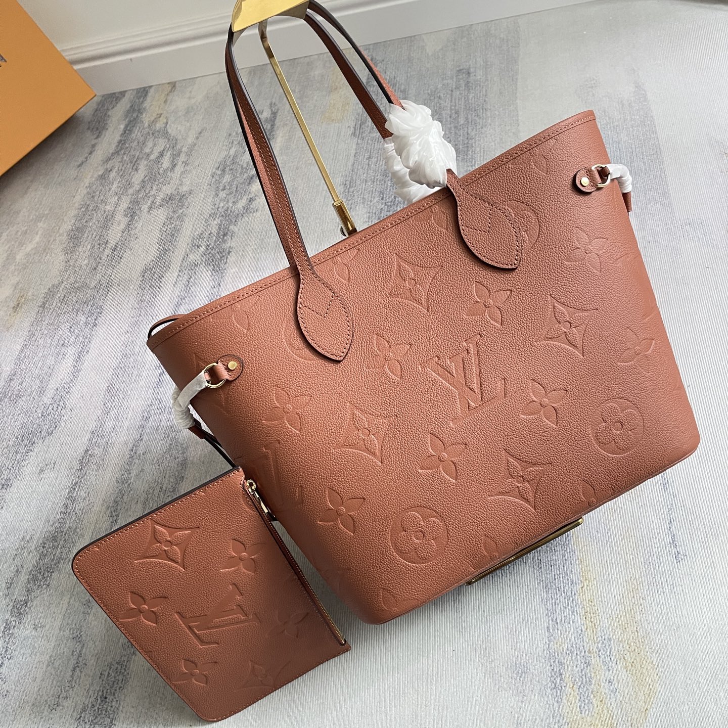 Louis Vuitton Neverfull MM Monogram Empreinte Tote Bag - Image 2
