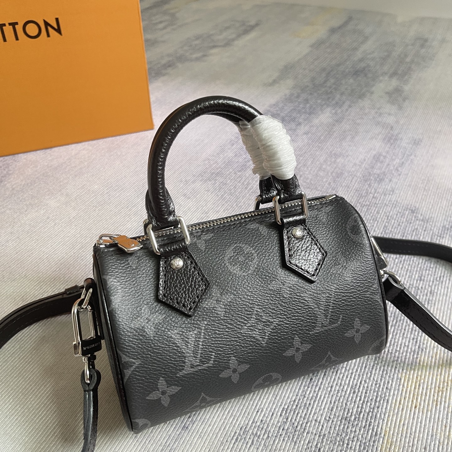 Louis Vuitton Nano Speedy Monogram Eclipse Handbag M26573 - Image 2