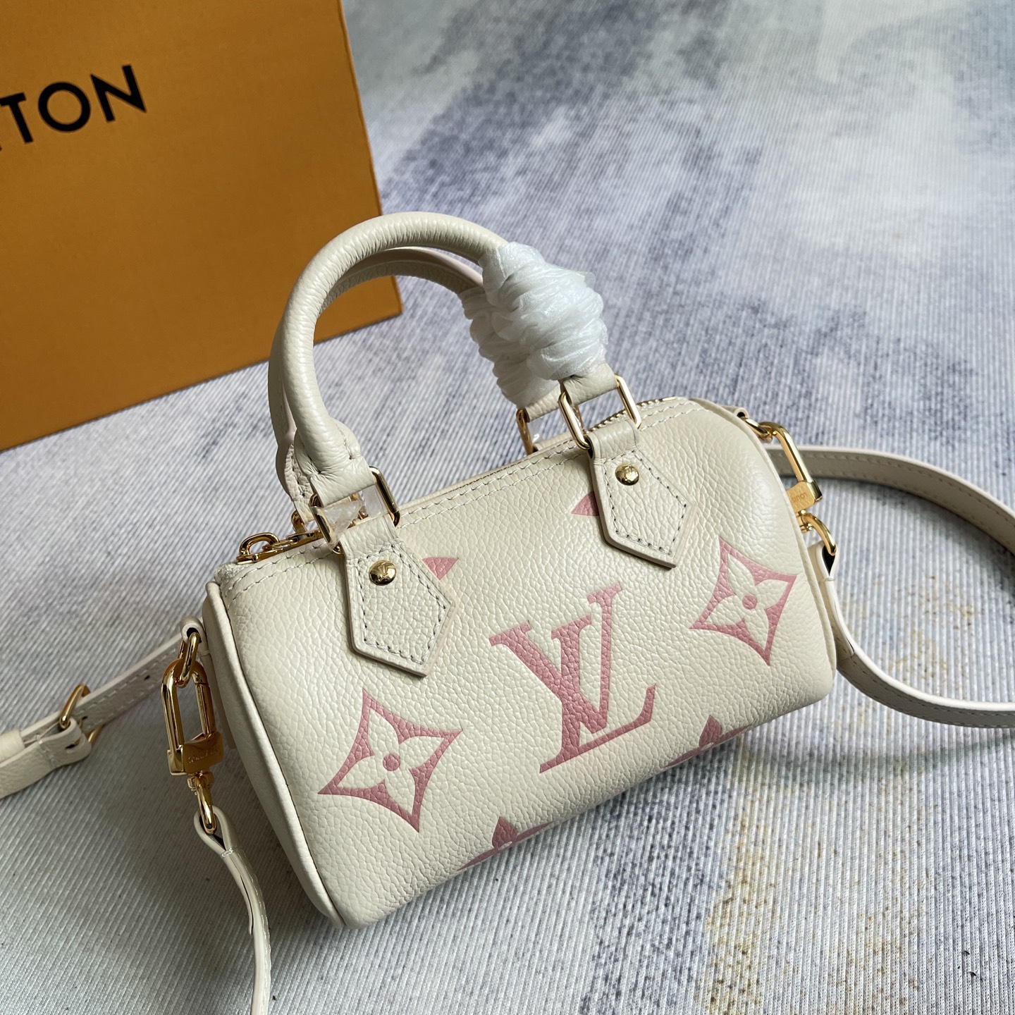 Louis Vuitton Nano Speedy Handbag in Monogram Empreinte Leather - Image 2