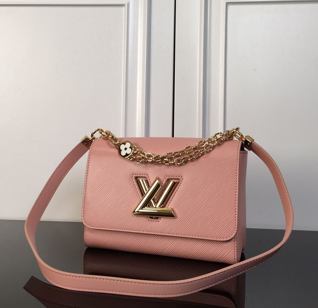 Louis Vuitton Twist Medium Pink Leather Shoulder Bag - Image 2