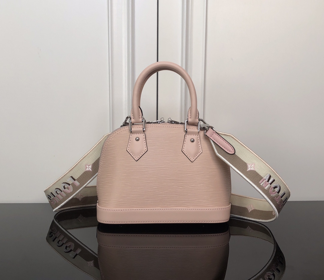 Louis Vuitton Alma BB Crossbody Bag in Pink Epi Leather - Image 2