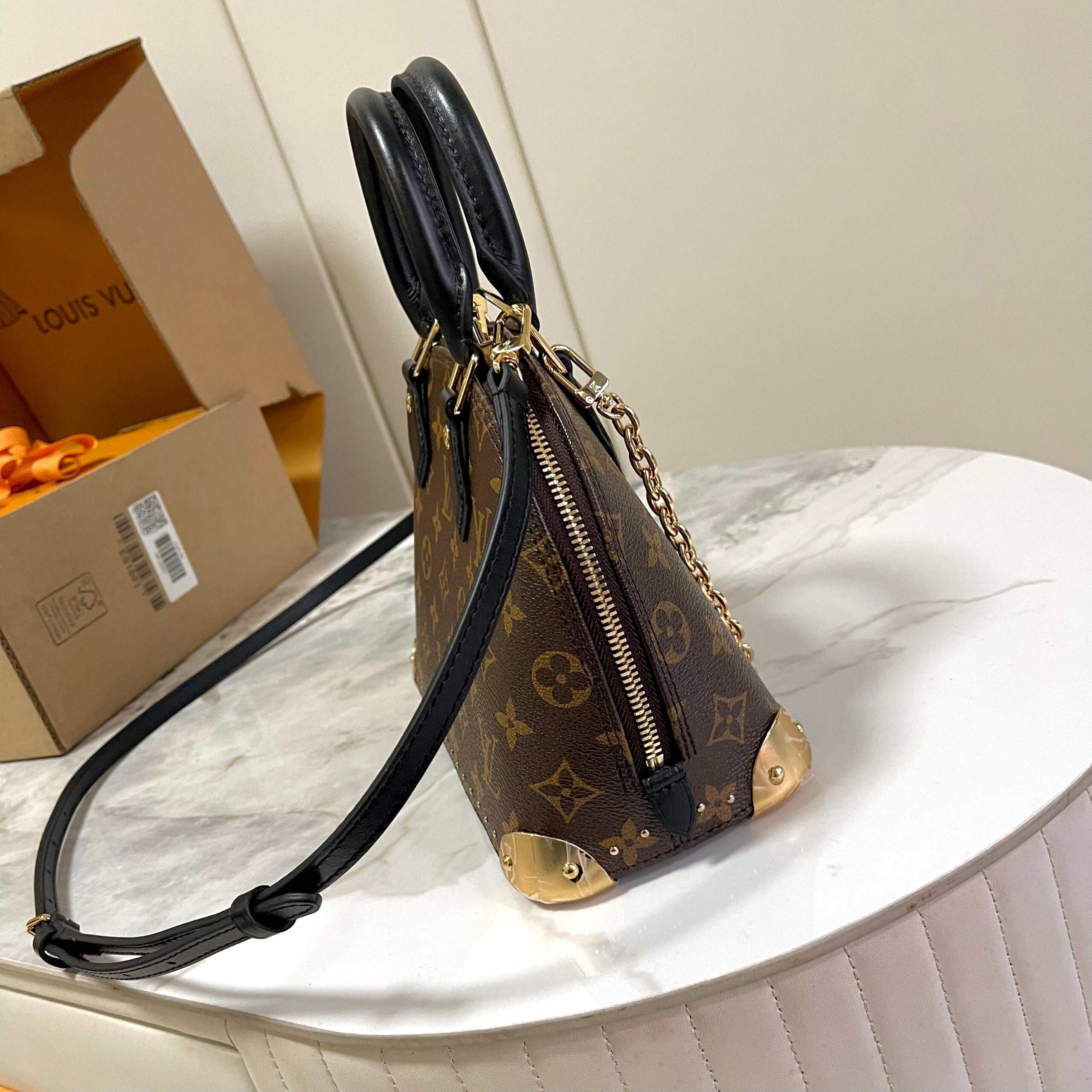 Alma BB Monogram Canvas Handbag - Image 2