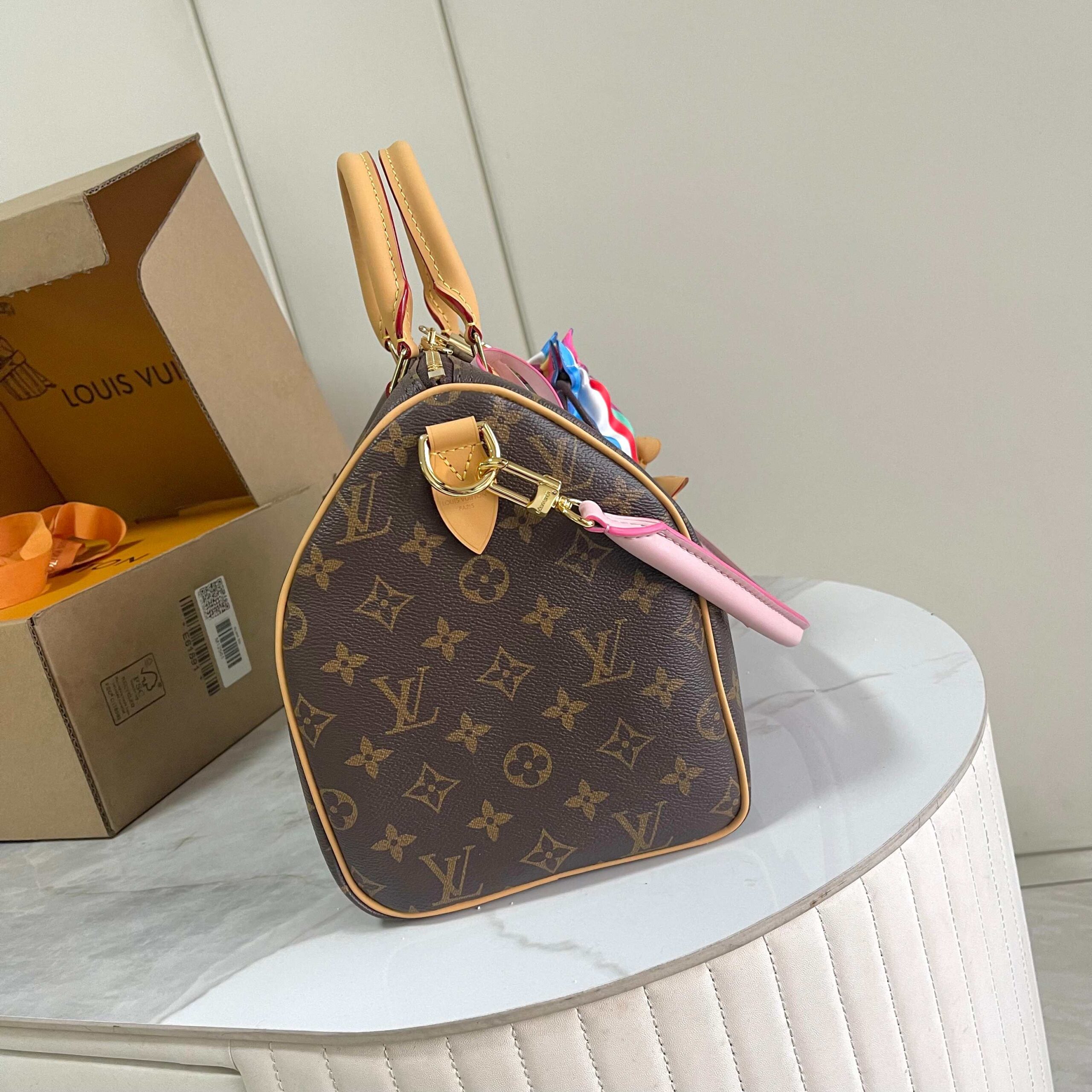 Louis Vuitton Speedy Soft 30 Handbag in Monogram Eclipse Canvas - Image 2