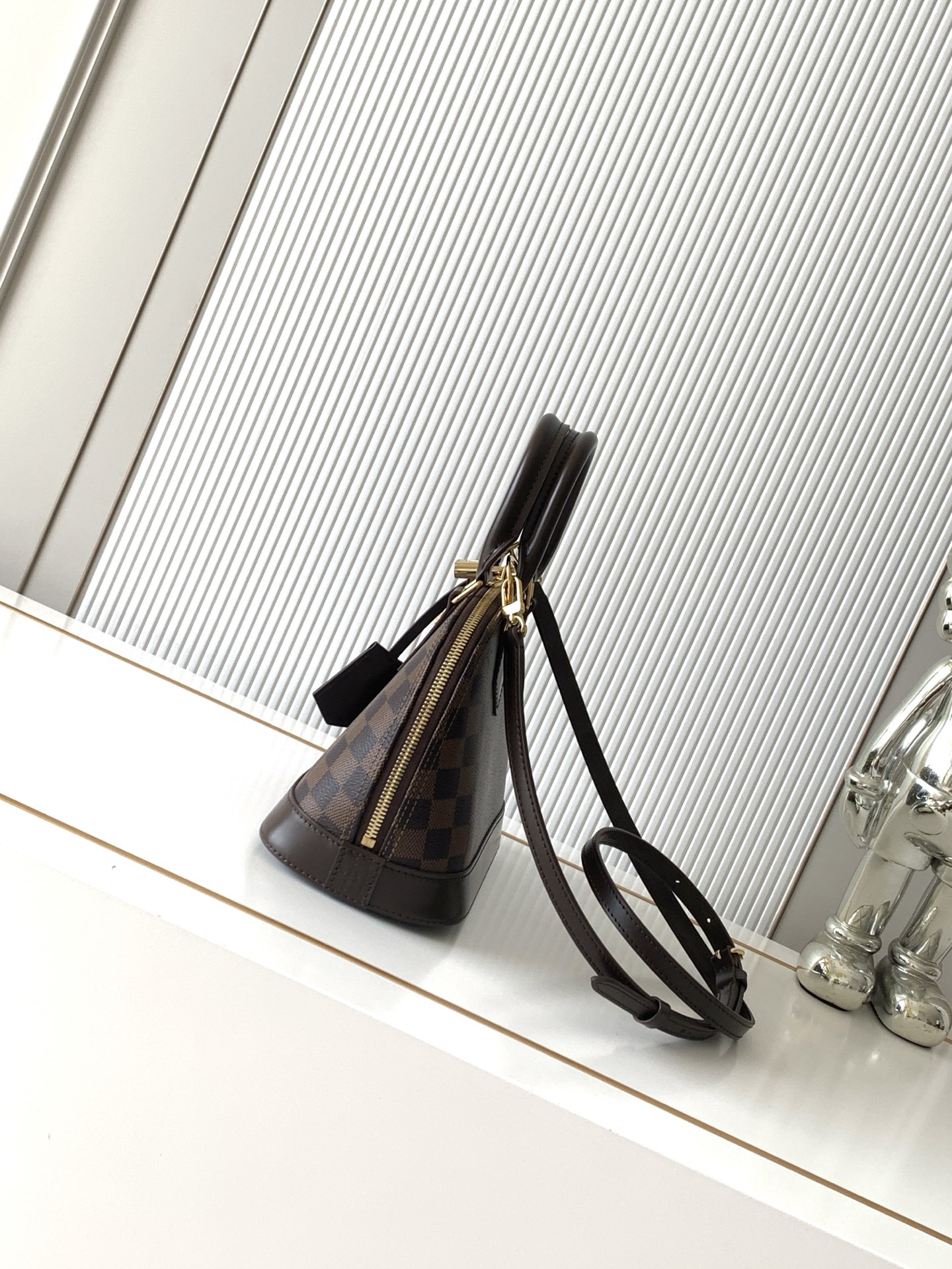 Alma BB Handbag in Damier Ebene Canvas - Image 2