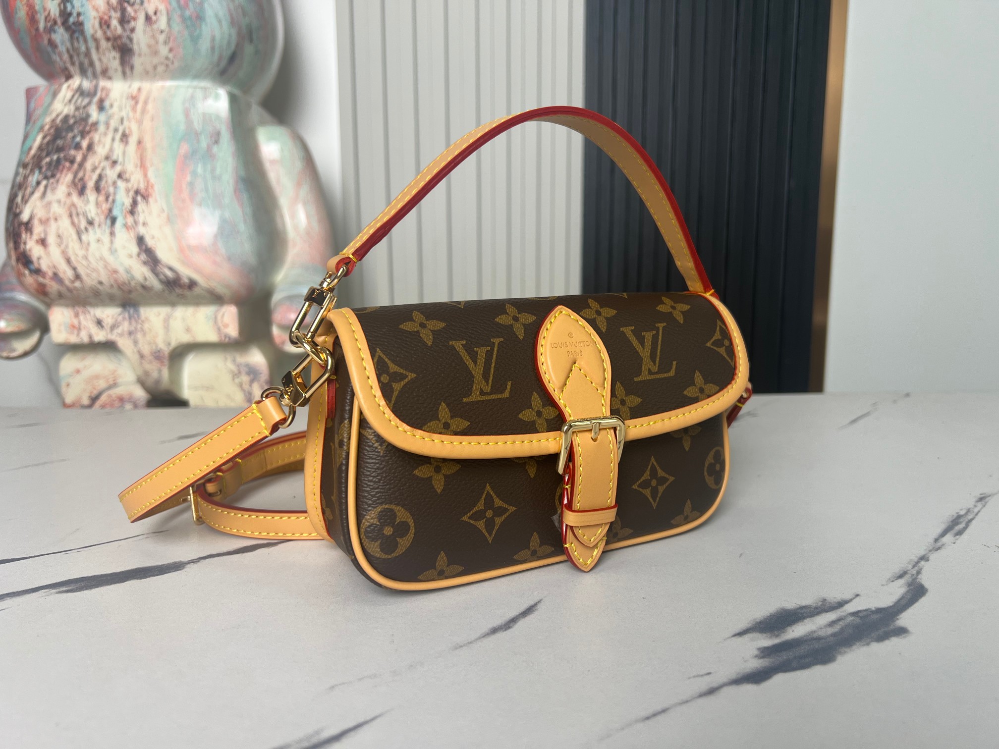 Louis Vuitton Nano Diane Monogram Canvas Handbag - Image 2