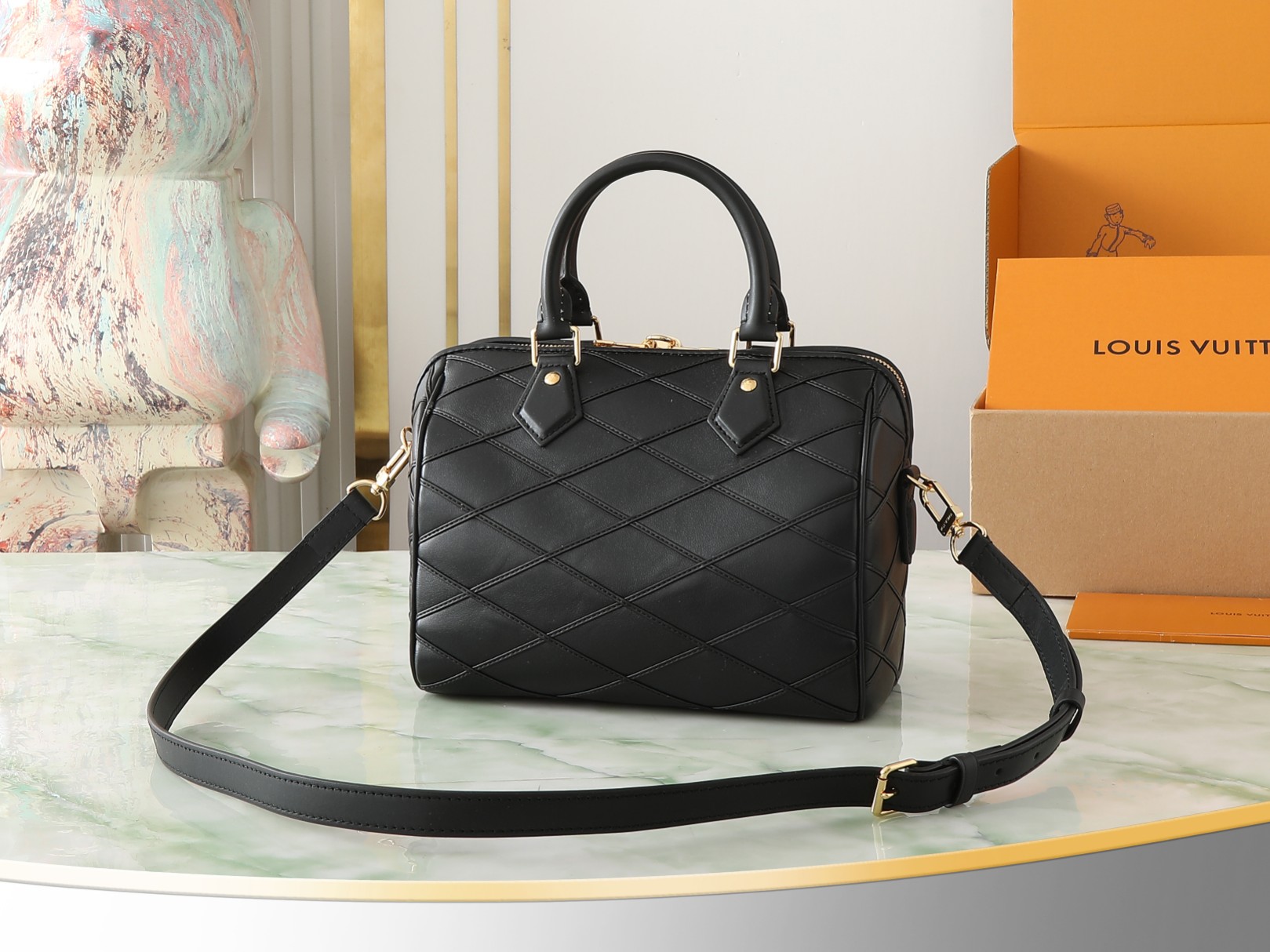 Louis Vuitton Speedy Bandoulière 25 Leather Shoulder Bag - Image 2