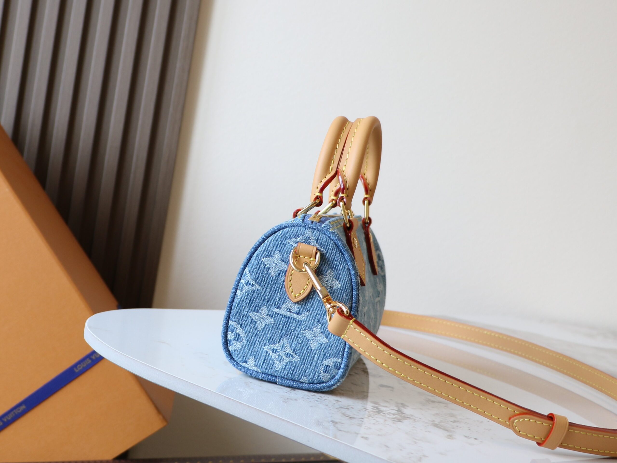 Nano Speedy Handbag in Monogram Denim - Image 2