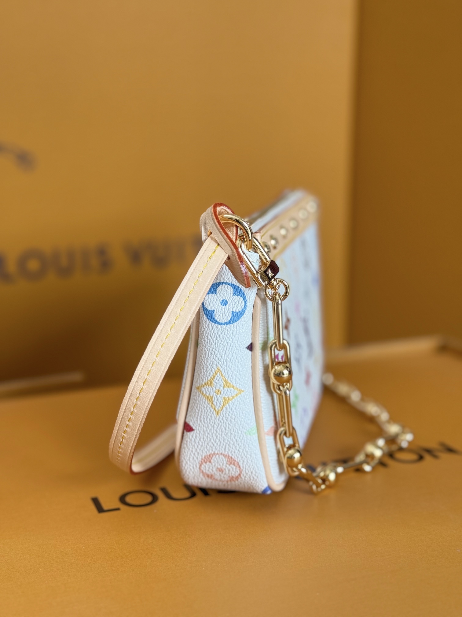Louis Vuitton x Takashi Murakami Pochette Accessoires Handbag - Image 2