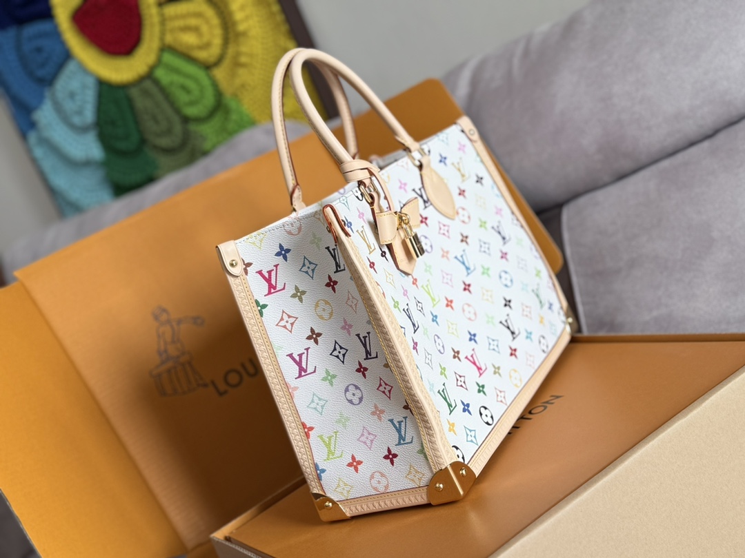 Louis Vuitton x Takashi Murakami OnTheGo MM Tote Bag - Image 2