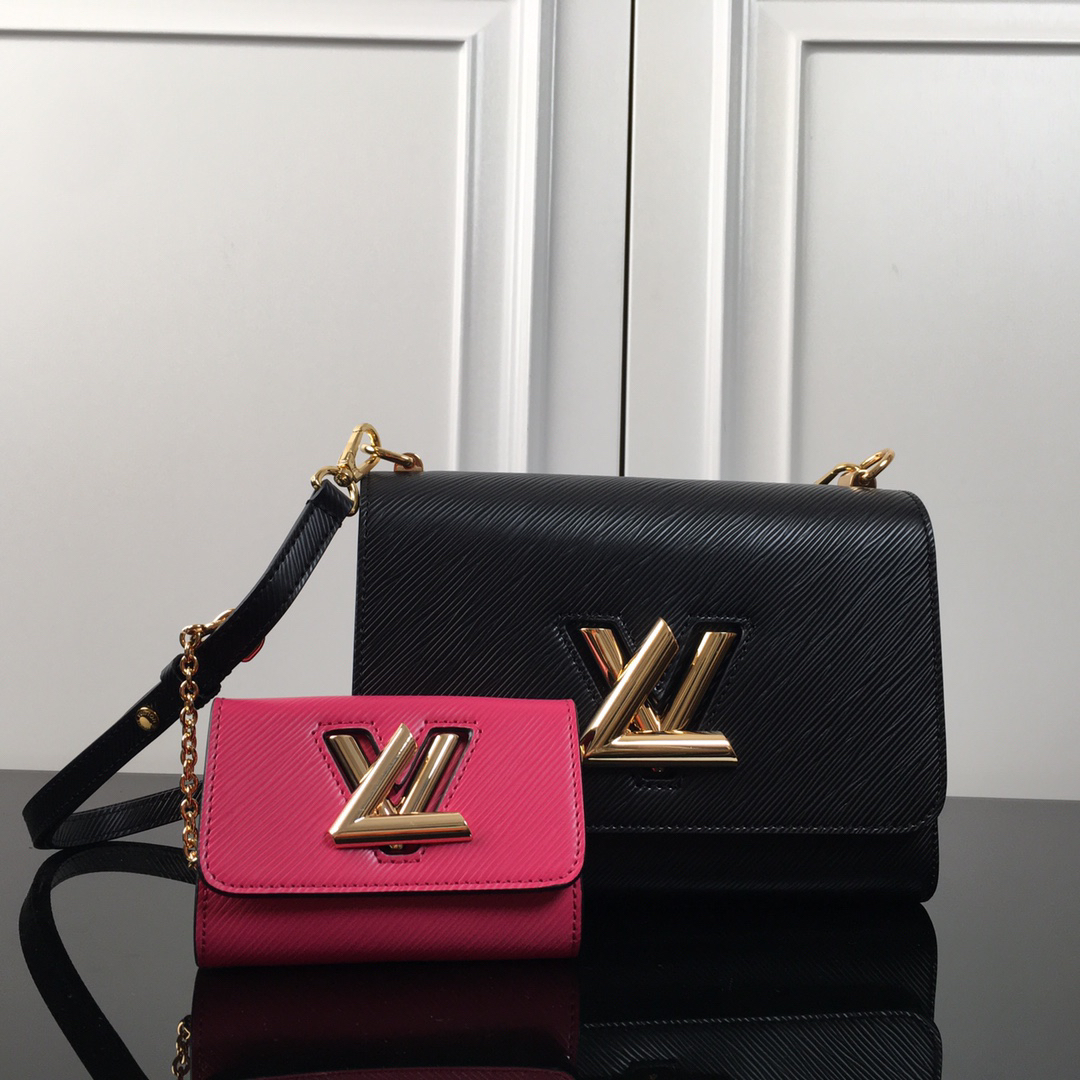 Louis Vuitton Twist Medium Crossbody Bag with Detachable Twisty Clutch - Image 2