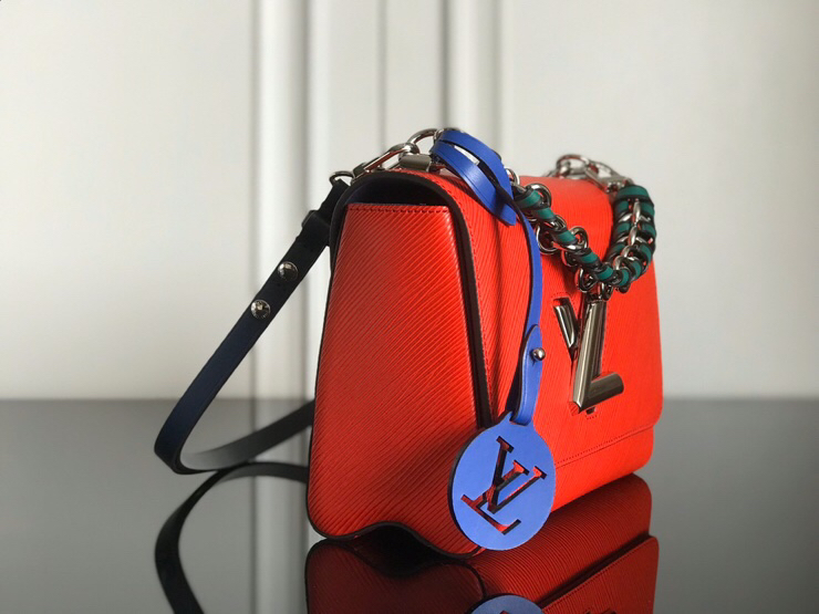 Louis Vuitton Twist Medium Crossbody Bag in Red Epi Leather - Image 2