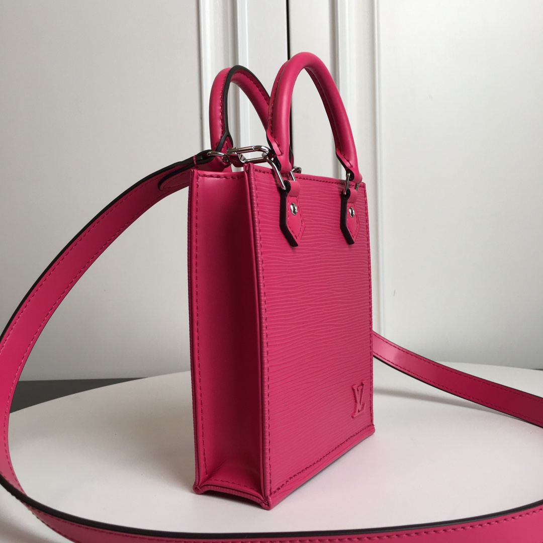 Louis Vuitton Petit Sac Plat M69441 – Rose Red Epi Leather Crossbody Bag - Image 2