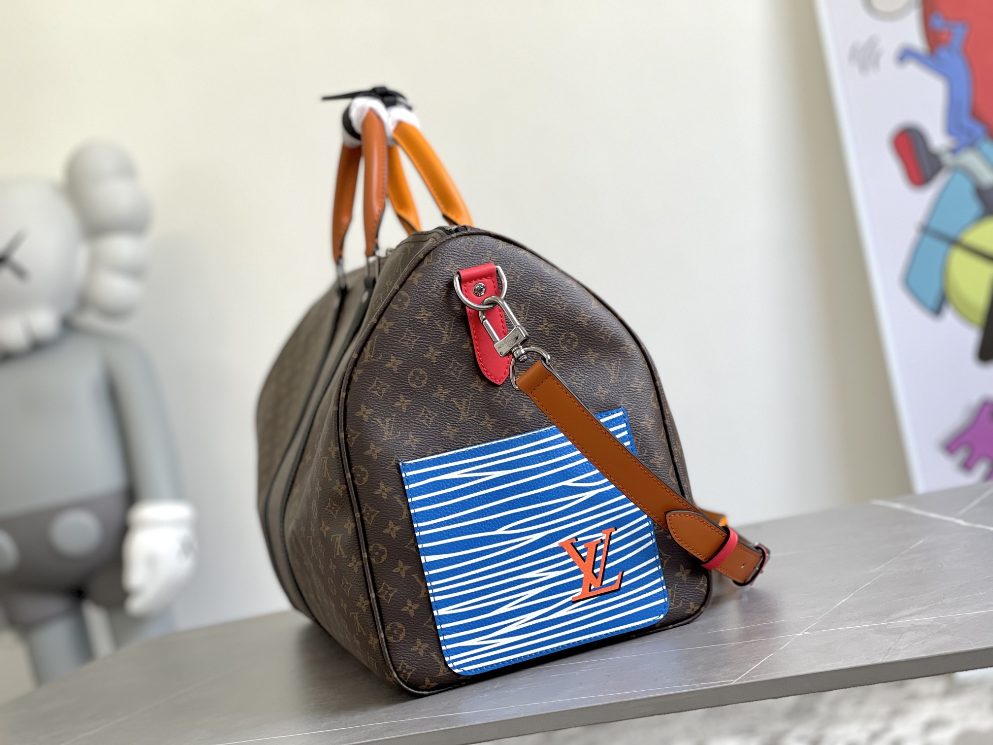 Louis Vuitton M56856 Keepall Bandouliere Travel Bag - Image 2