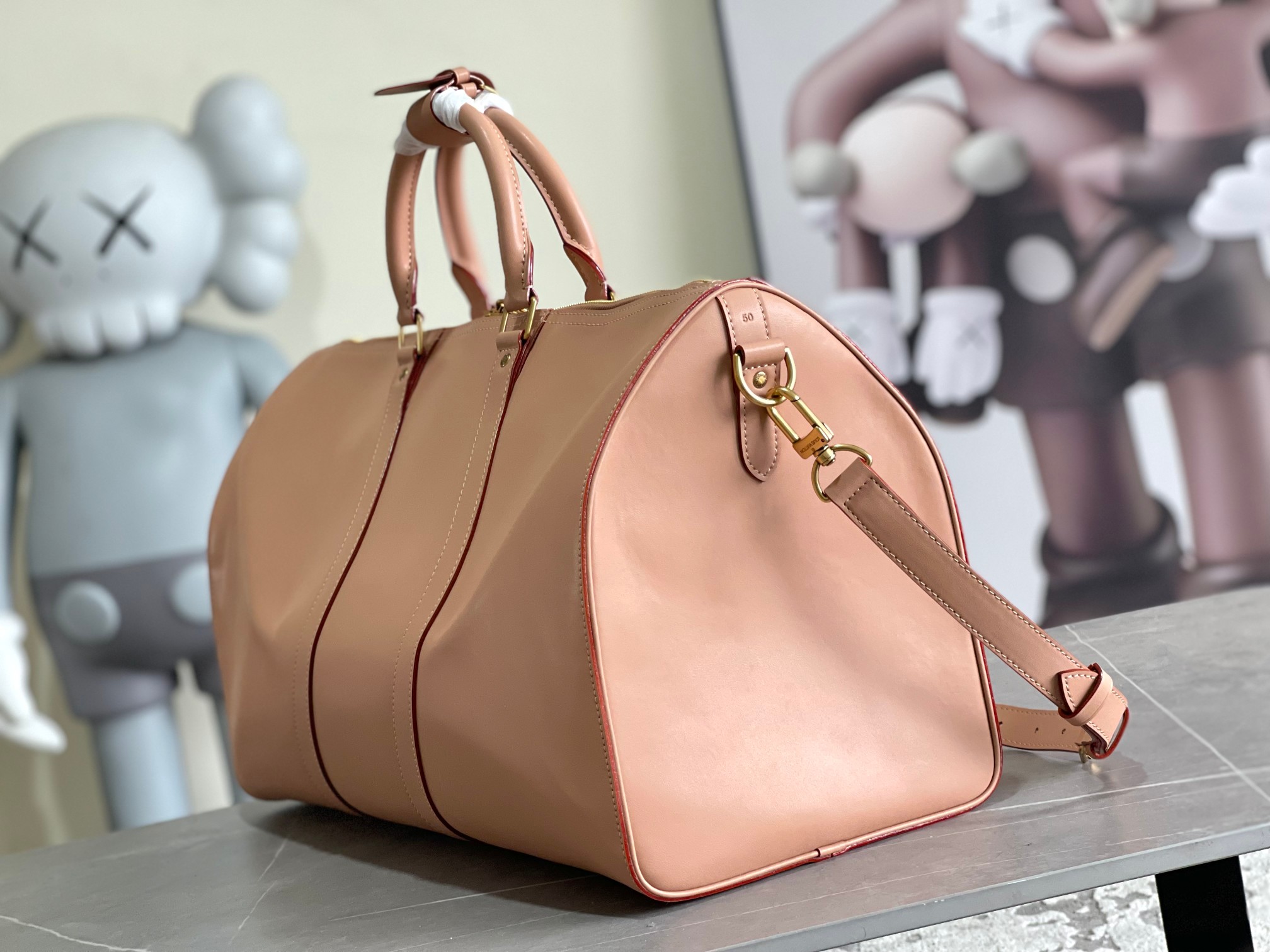 Louis Vuitton Keepall 50 Travel Bag with Shoulder Strap - Image 2