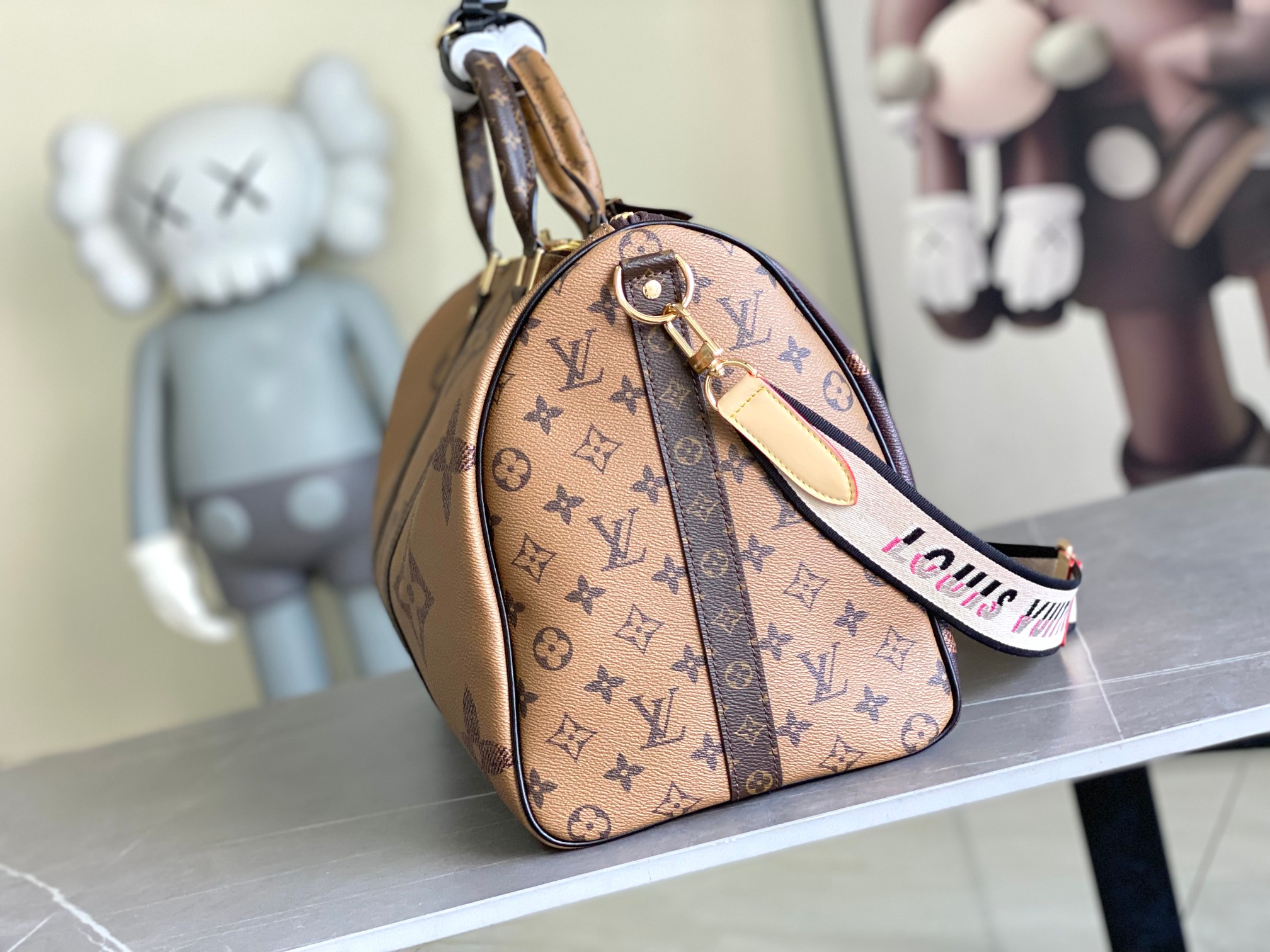 Louis Vuitton Keepall Bandoulière 45 Travel Bag - Image 2