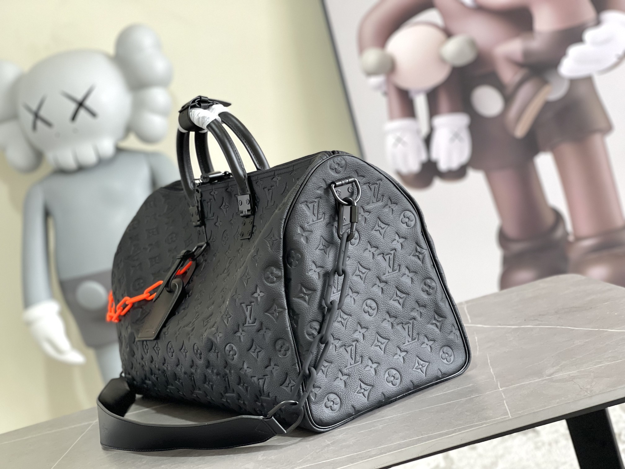 Keepall M44470 Monogram Taurillon Leather Travel Bag - Image 2