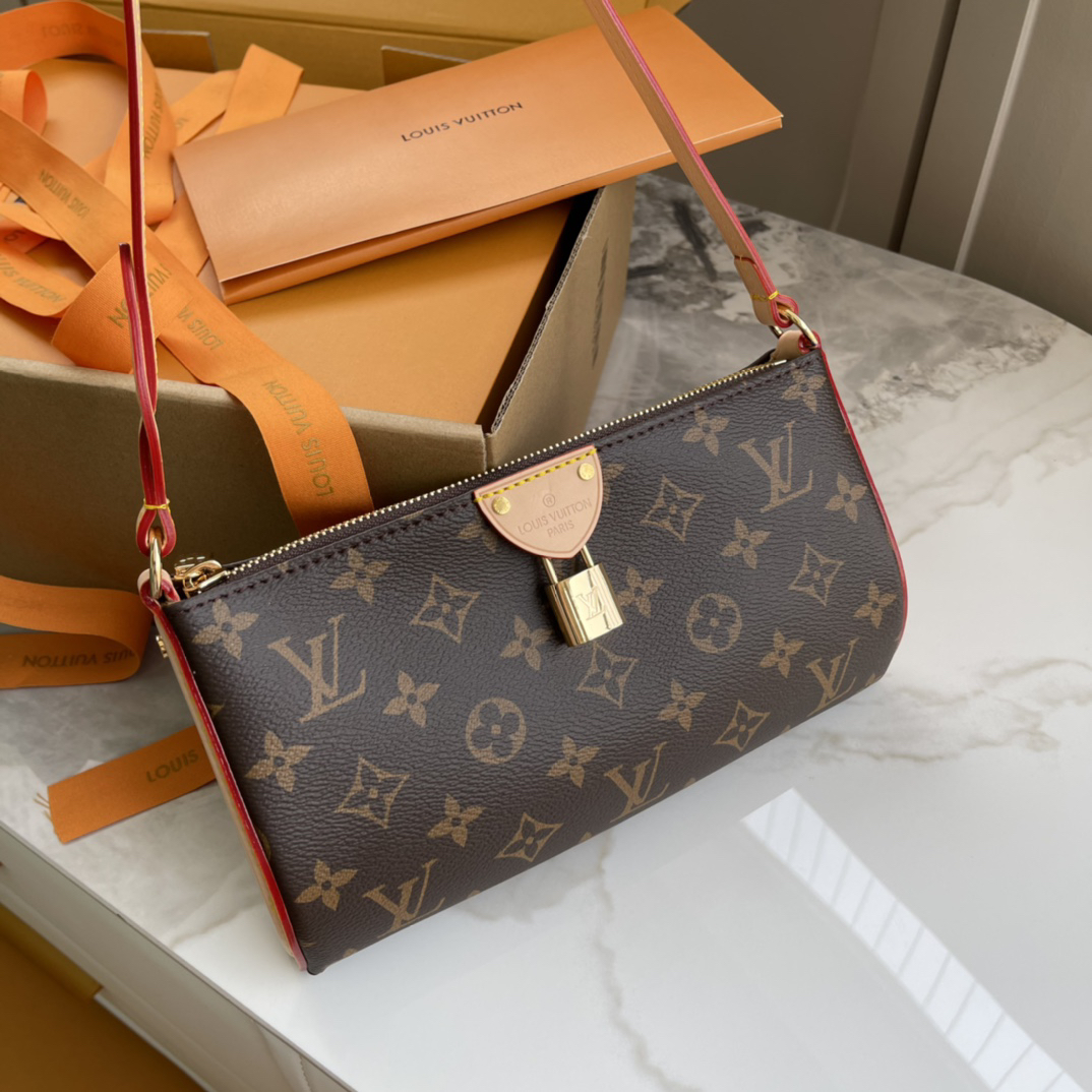 Louis Vuitton Pochette Tirette Monogram Shoulder Bag - Image 2