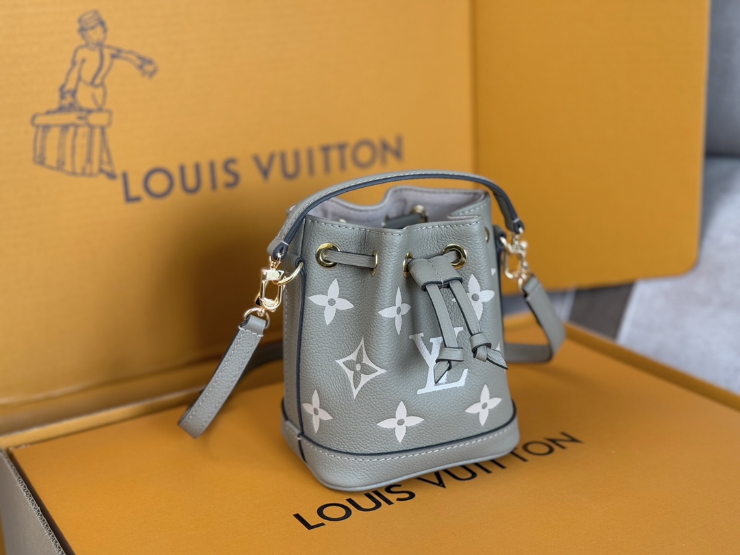 Louis Vuitton Nano Noé Monogram Empreinte Leather Crossbody Bag - Image 2