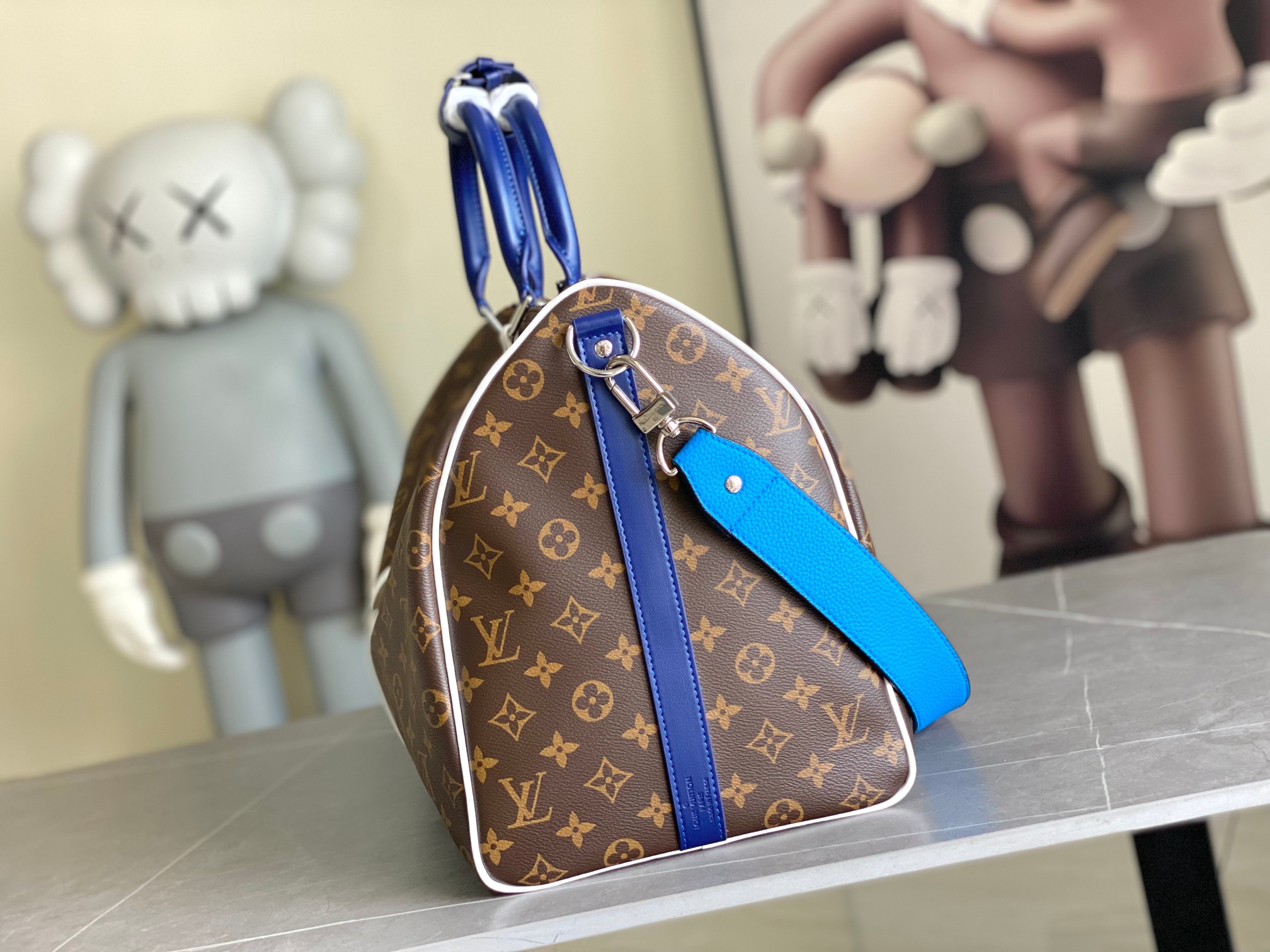 Keepall 50 Monogram Travel Bag with Shoulder Strap - Image 2
